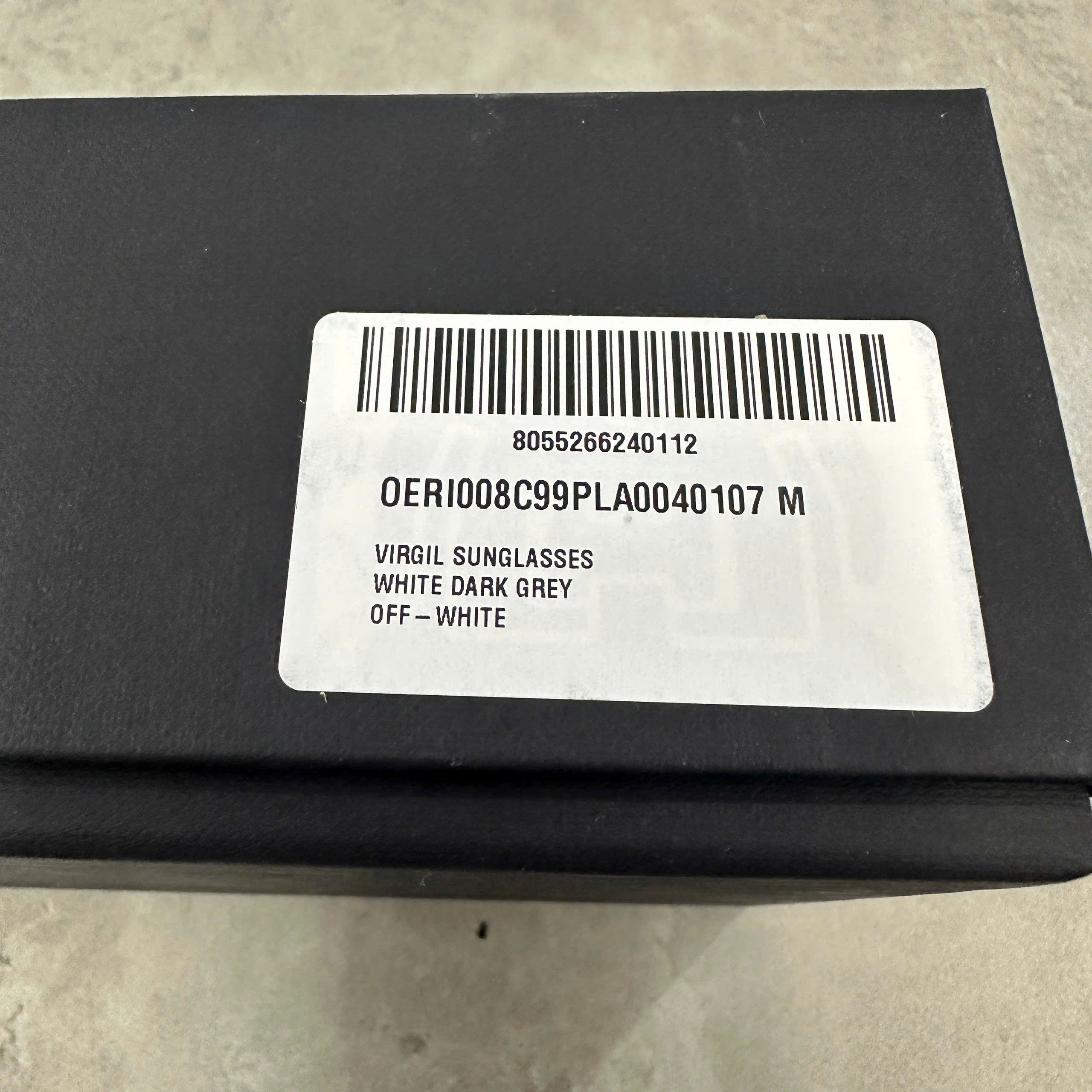 Off-White OFF WHITE Virgil Sunglasses WHITE/DARK GREY Size ONE SIZE - 3 Thumbnail