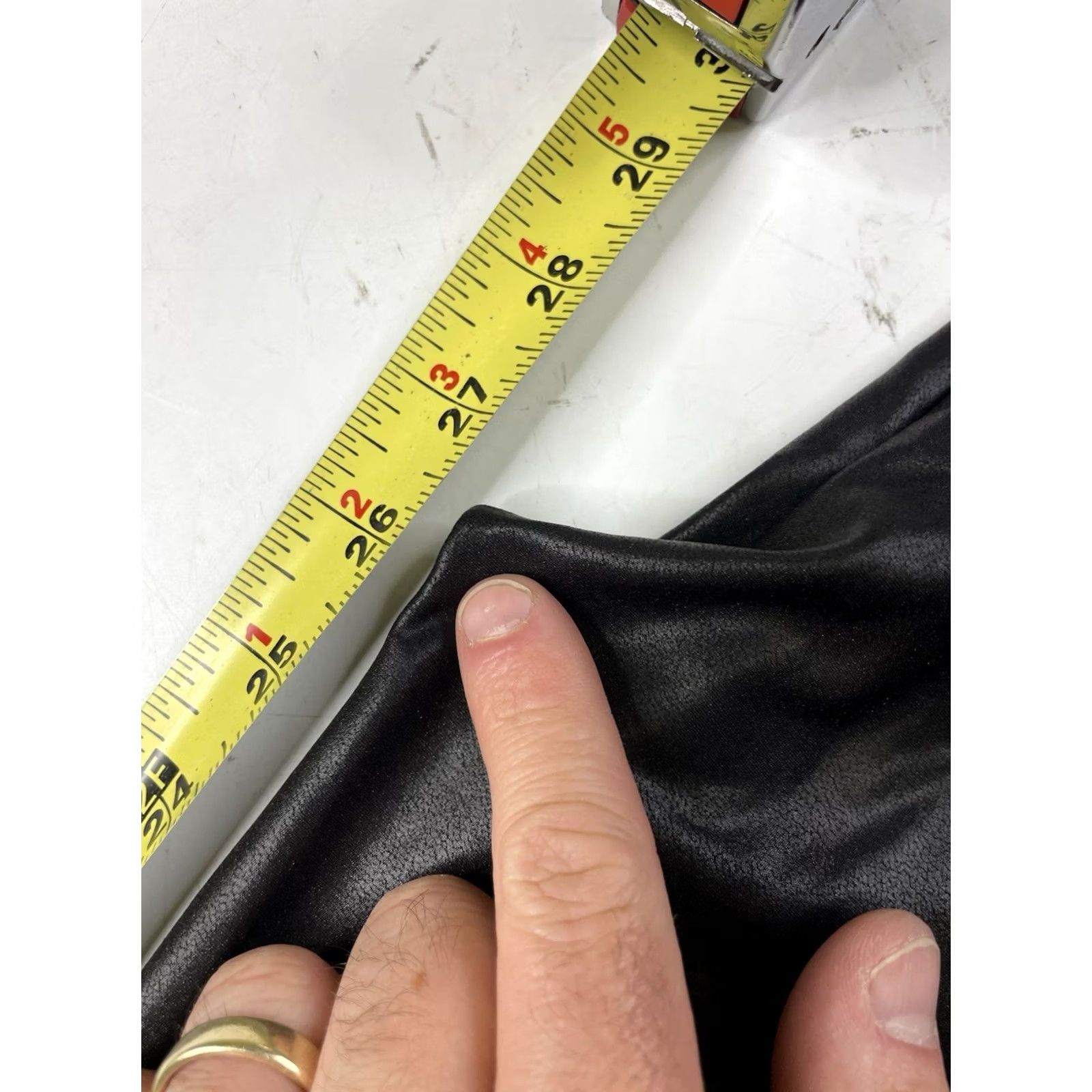Spanx Spanx Black Faux Leather Leggings Womens Large High Waist Stretch 2437 Size 36" / US 14 / IT 50 - 2 Thumbnail