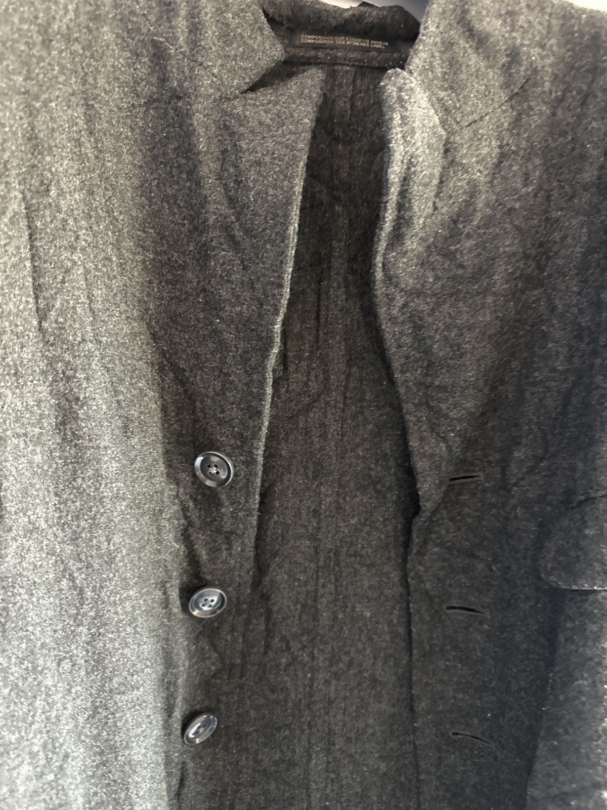 Yohji Yamamoto Yohij Yamamoto pour homme wool coat Size US M / EU 48-50 / 2 - 2 Thumbnail