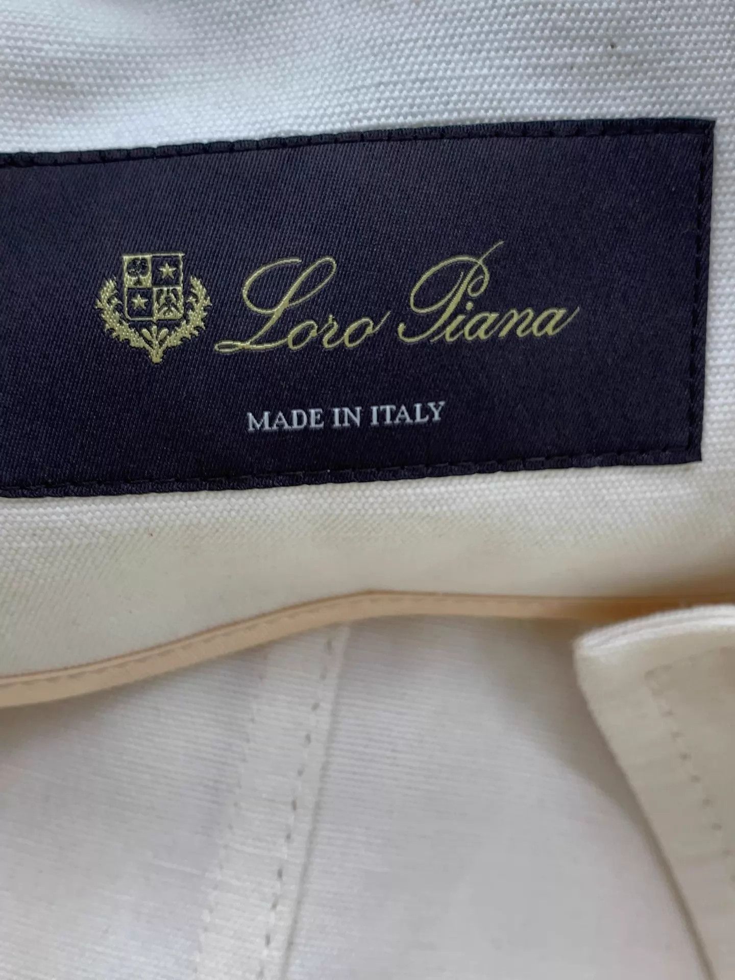 Loro Piana Loro Piana Cream Notch Waist Cotton-Linen Long 40 NWT Size S / US 4 / IT 40 - 4 Thumbnail