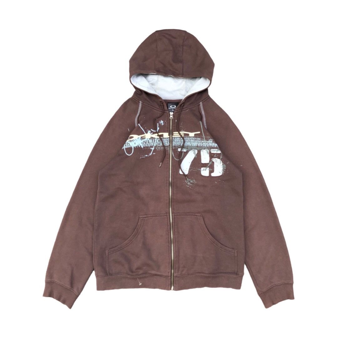 Oakley × Vintage Vintage y2k Oakley Zipp Hoodie Size US L / EU 52-54 / 3 - 1 Thumbnail