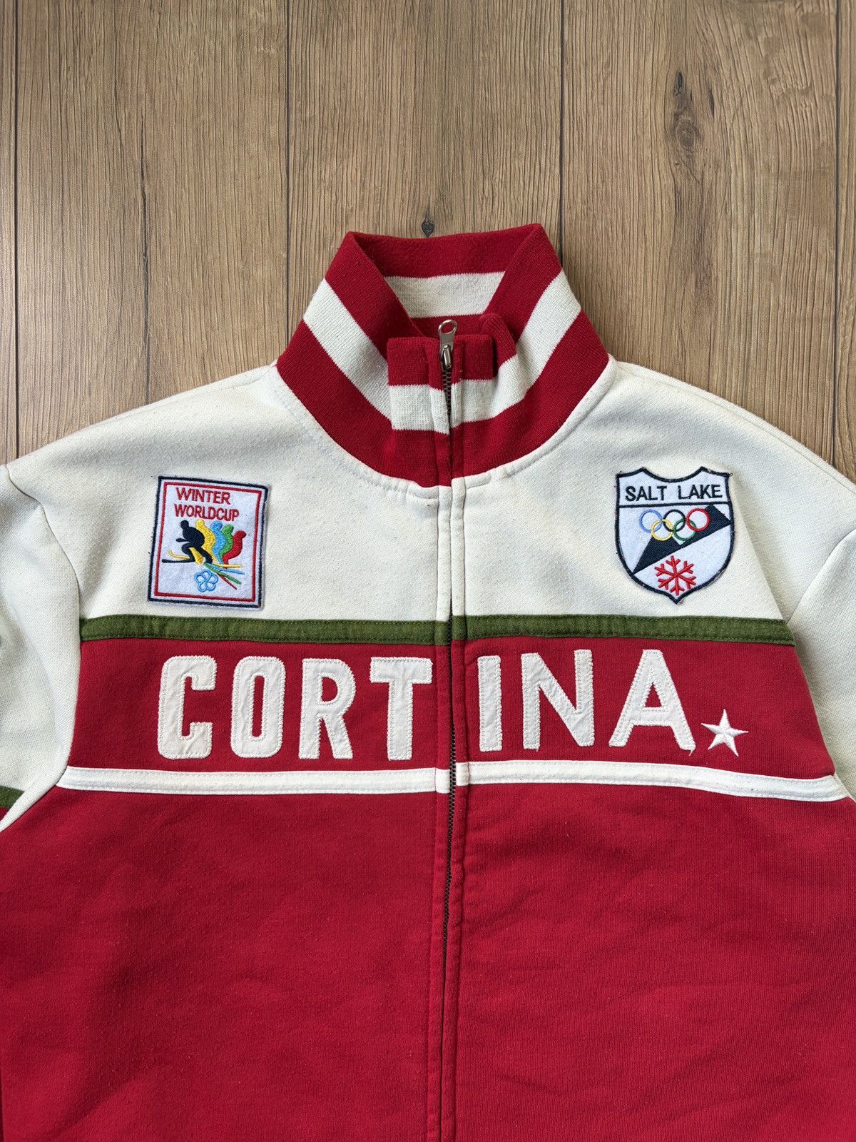 USA Olympics Winter World Cup Italy Cortina Salt Lake Olympic Games Jckt Size US L / EU 52-54 / 3 - 2 Thumbnail