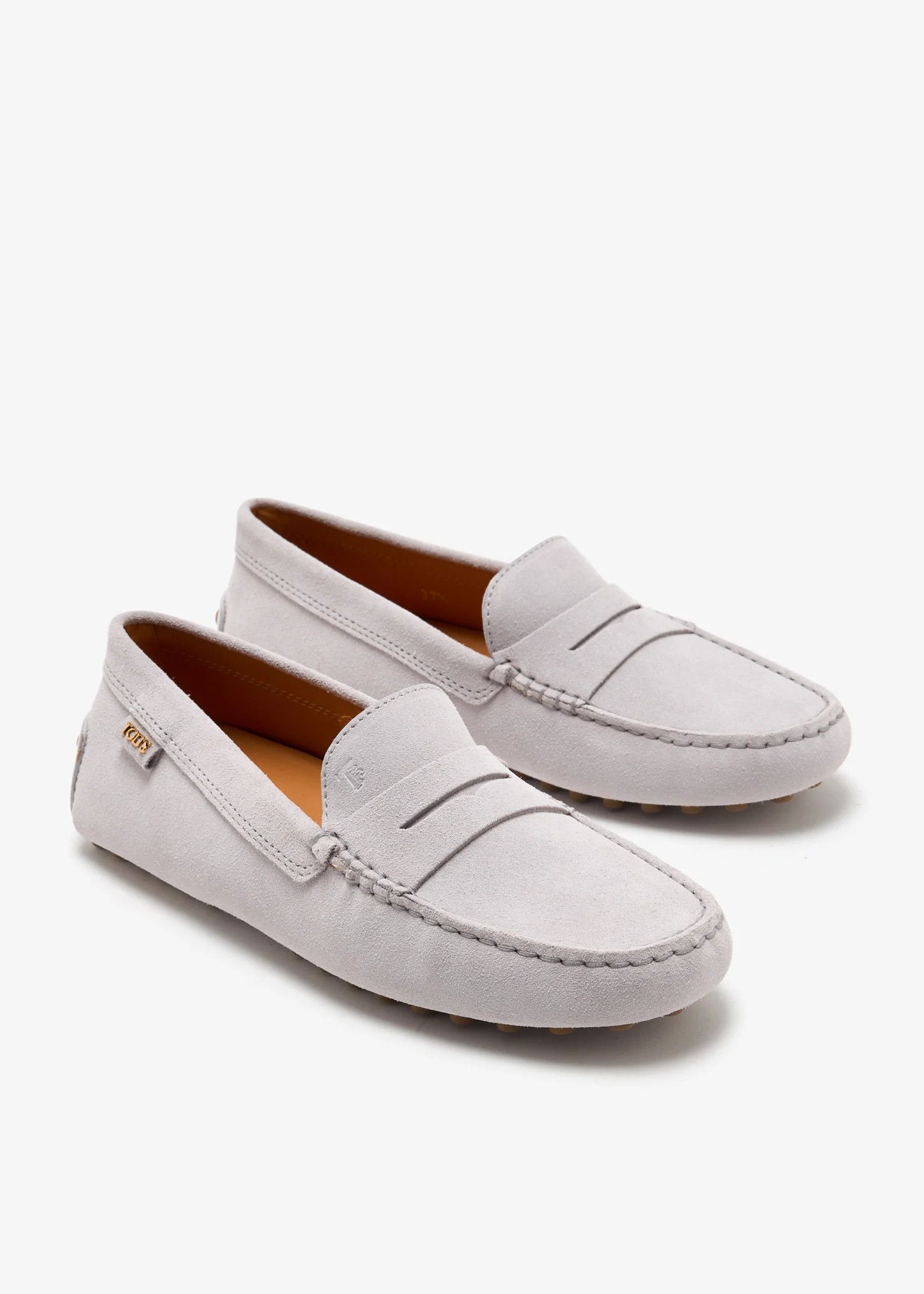 Tod's o1s22i1n0325 Suede & Leather Driving Loafers in Light Lilac Size US 5 / IT 35 - 4 Thumbnail