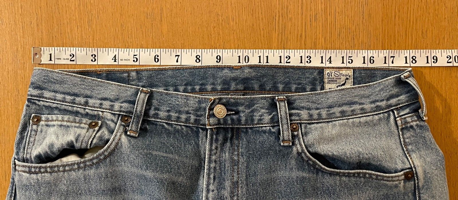 Orslow orSlow 101 Dad's Fit Denim Jeans Patchwork Size 4 (36") Size US 34 / EU 50 - 5 Thumbnail