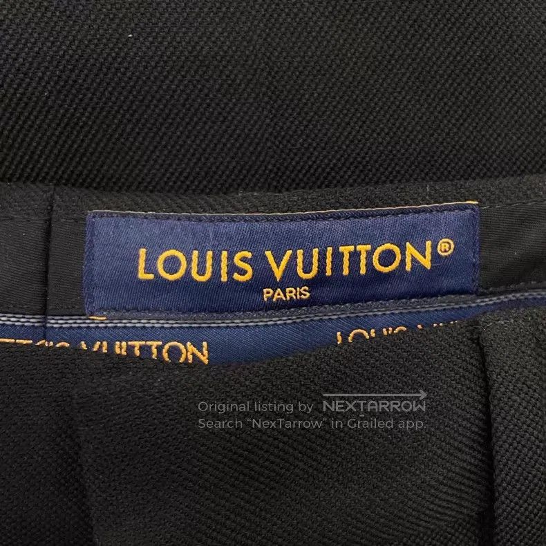 Louis Vuitton Louis Vuitton size US 50 Black straight-leg suit pants Size US 34 / EU 50 - 5 Thumbnail