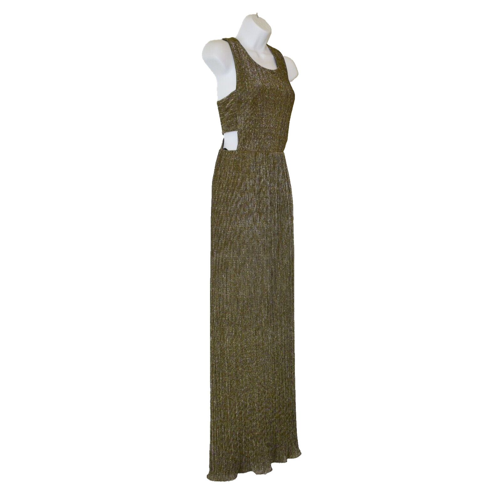 Bcbgmaxazria NWT BCBG MAXAZRIA Gold Metallic Evening Gown Dress Sz M $298 Size M / US 6-8 / IT 42-44 - 1 Thumbnail