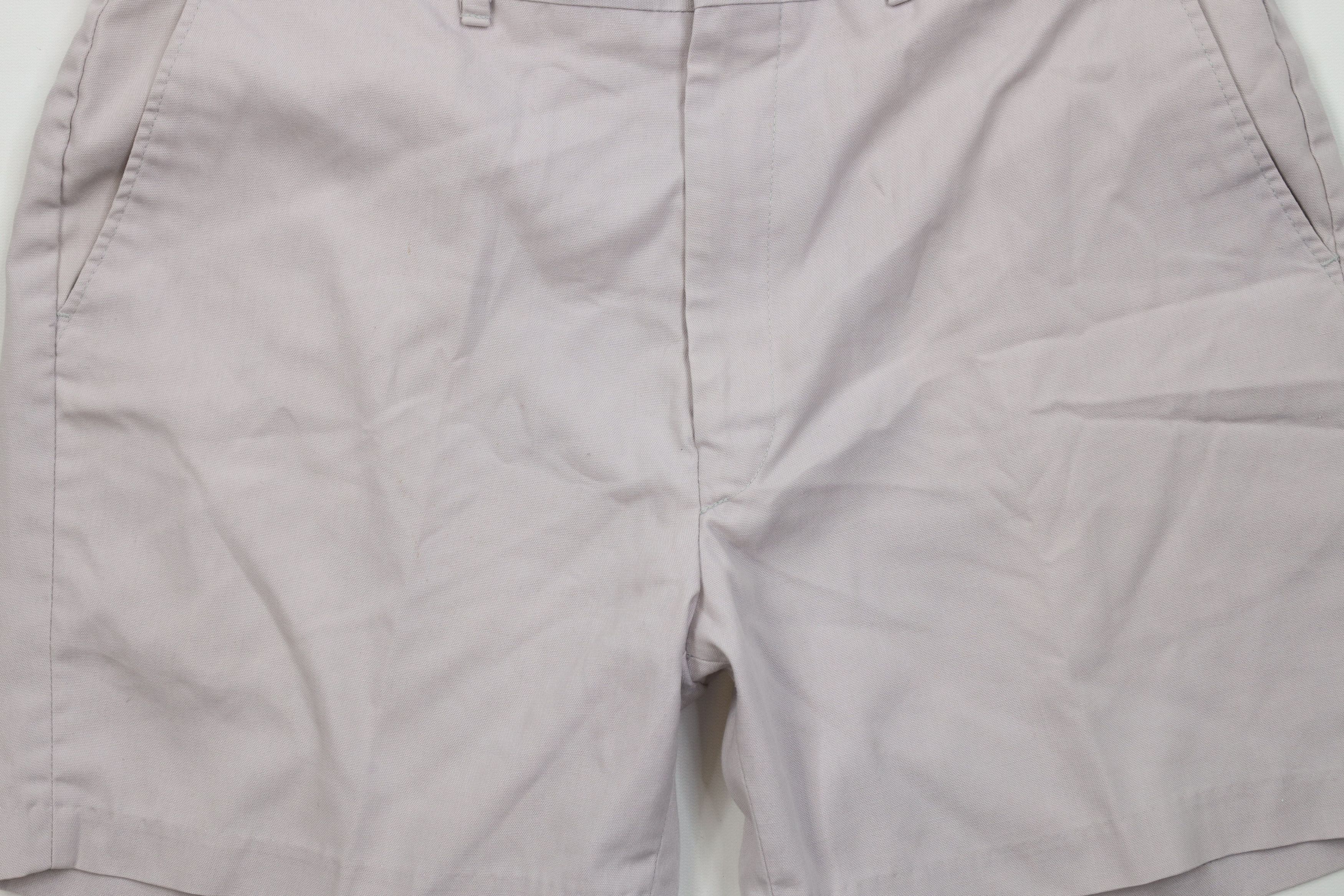 Vintage Vintage 70s Streetwear Above Knee Chino Shorts Light Purple Size US 36 / EU 52 - 3 Thumbnail