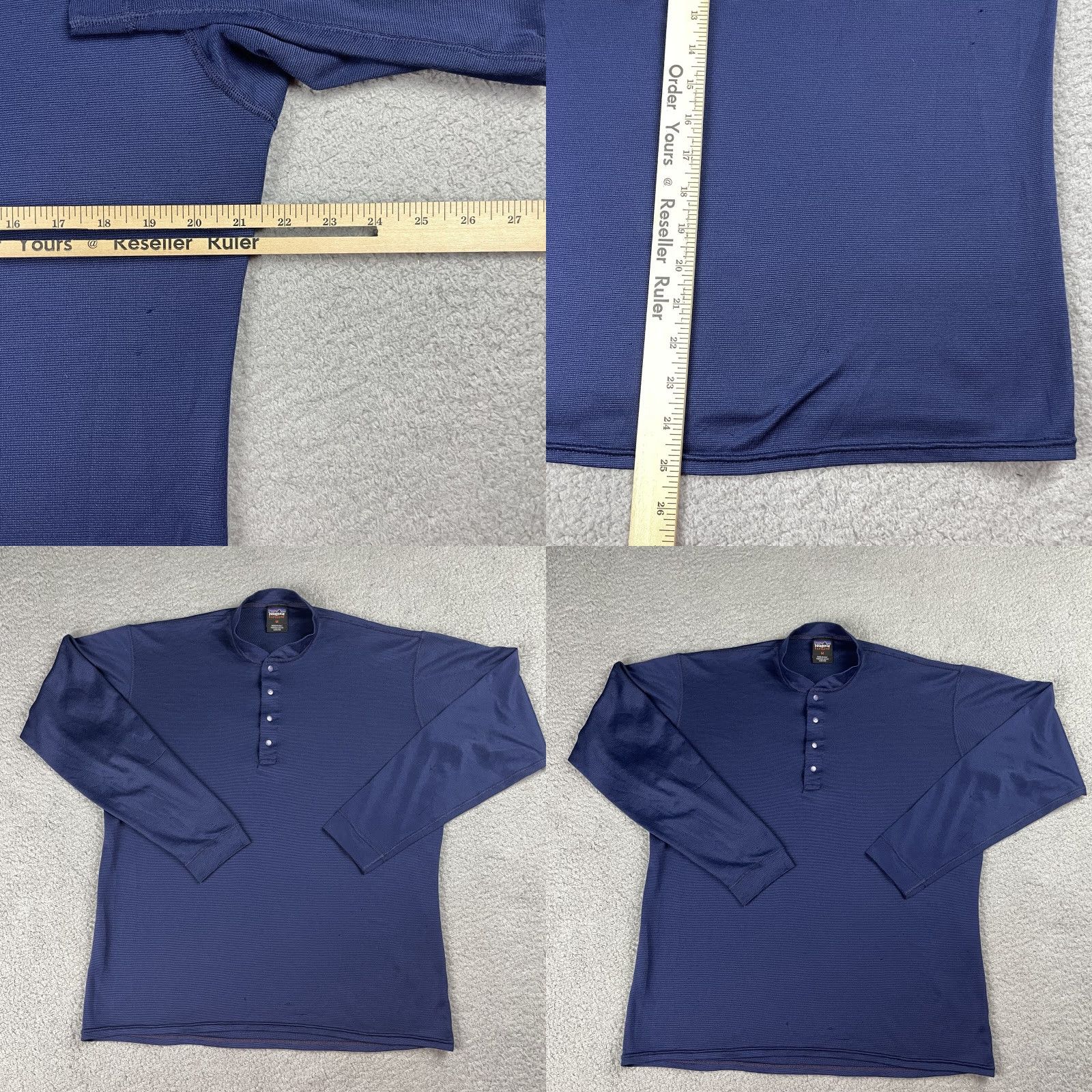 Patagonia Patagonia Capilene TShirt Mens Adult Medium Blue Long Sleeve Shirt Pullover Crew Neck Breathable Quick Dry 100% Polyester Capilene Base Layer Size US M / EU 48-50 / 2 - 10 Thumbnail