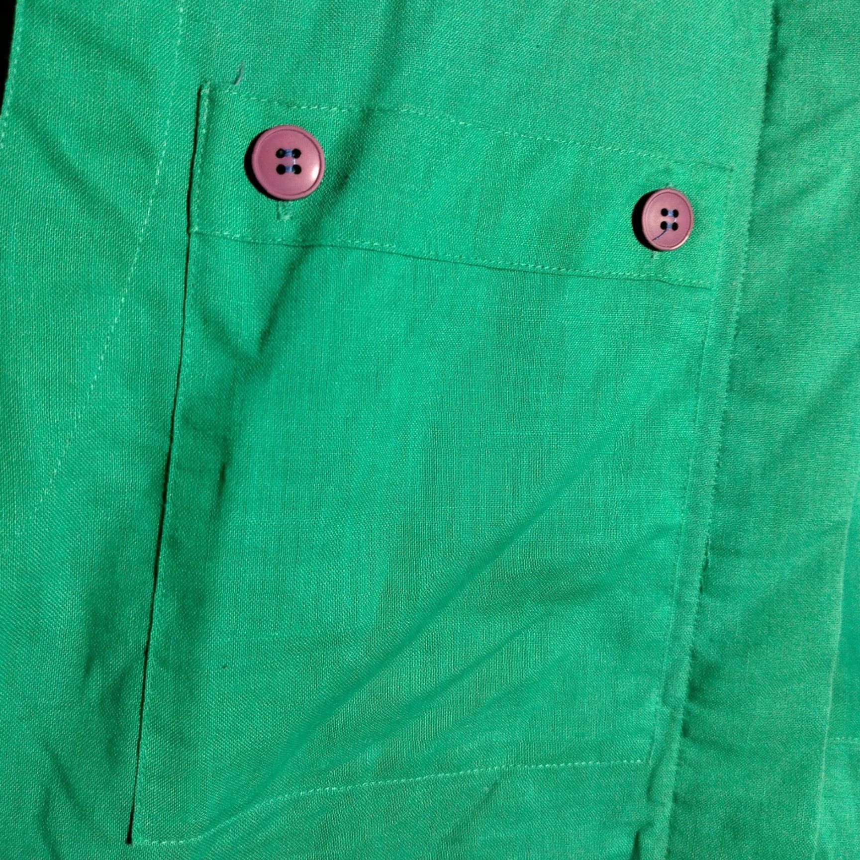 Vintage Bonnie Boerer Unlimited Blouse S Green Button Nautical Porthole Palm Tree Cruise Shirt Womens Size S / US 4 / IT 40 - 6 Thumbnail