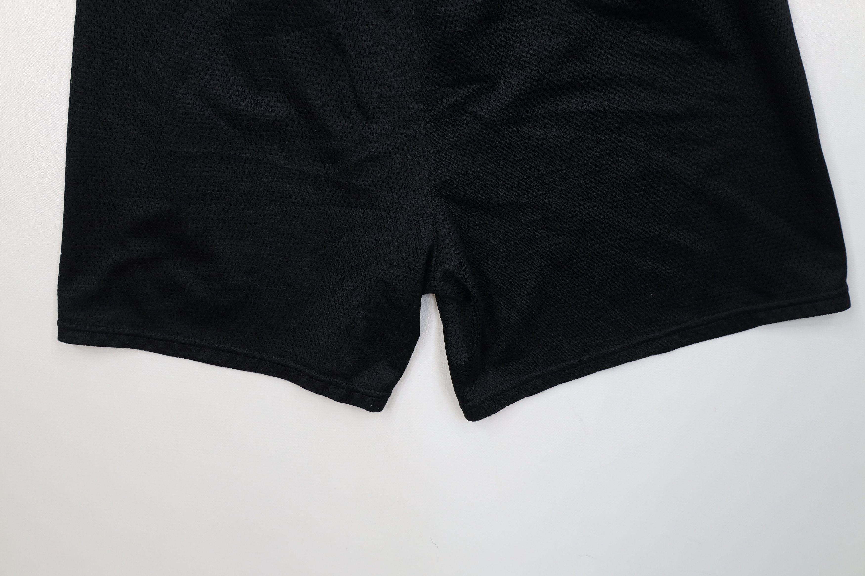 Nike Vintage 90s Nike Mini Swoosh Above Knee Shorts Black Mesh Size US 36 / EU 52 - 13 Thumbnail