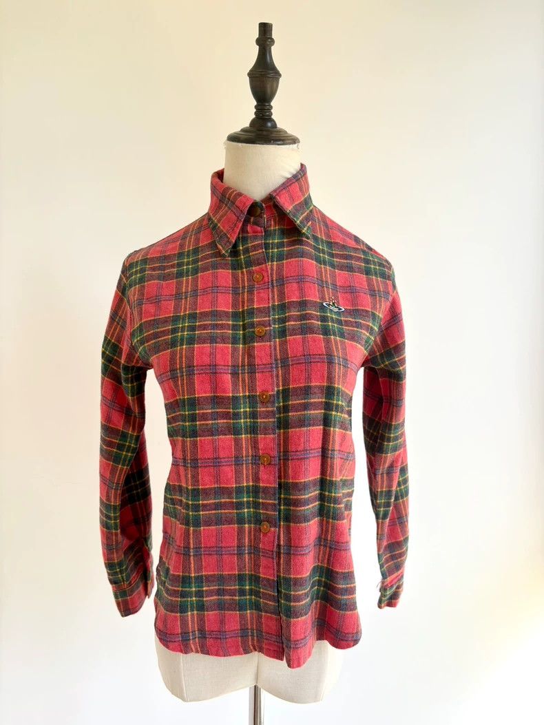 Vivienne Westwood Vivienne Westwood Red plaid shirt Size M / US 6-8 / IT 42-44 - 1 Thumbnail