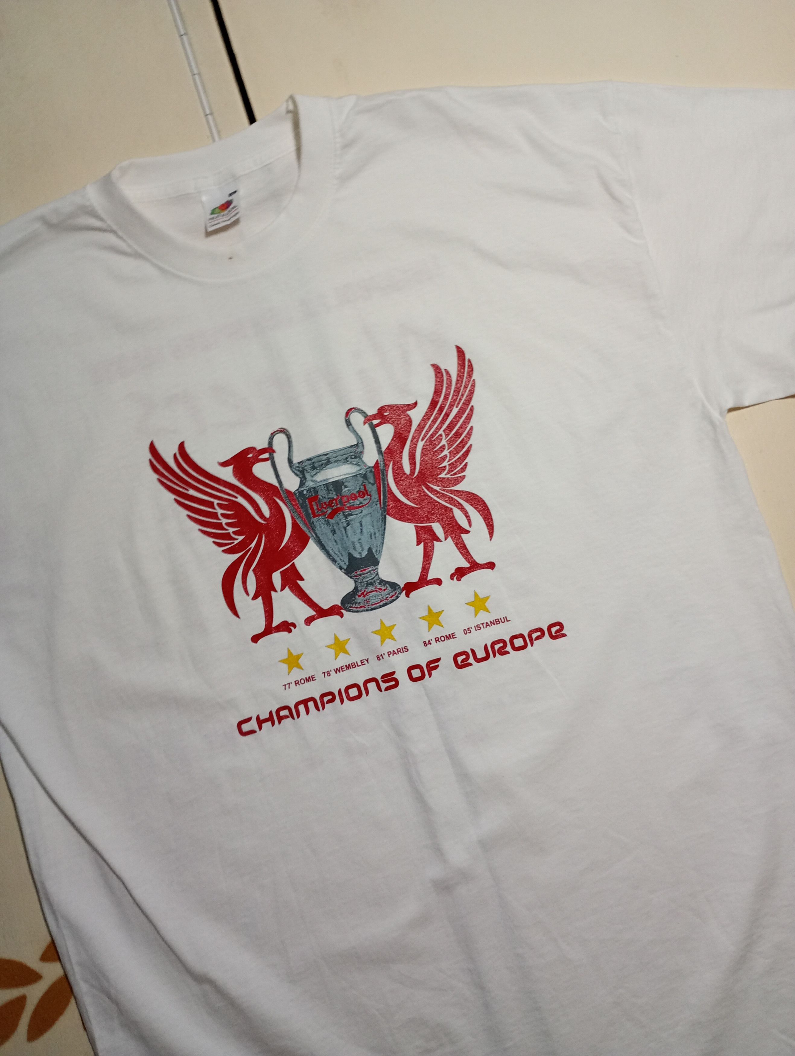 Fruit Of The Loom Fruit Of The Loom Liverpool Winner Champions League 2005 Size US XL / EU 56 / 4 - 5 Thumbnail