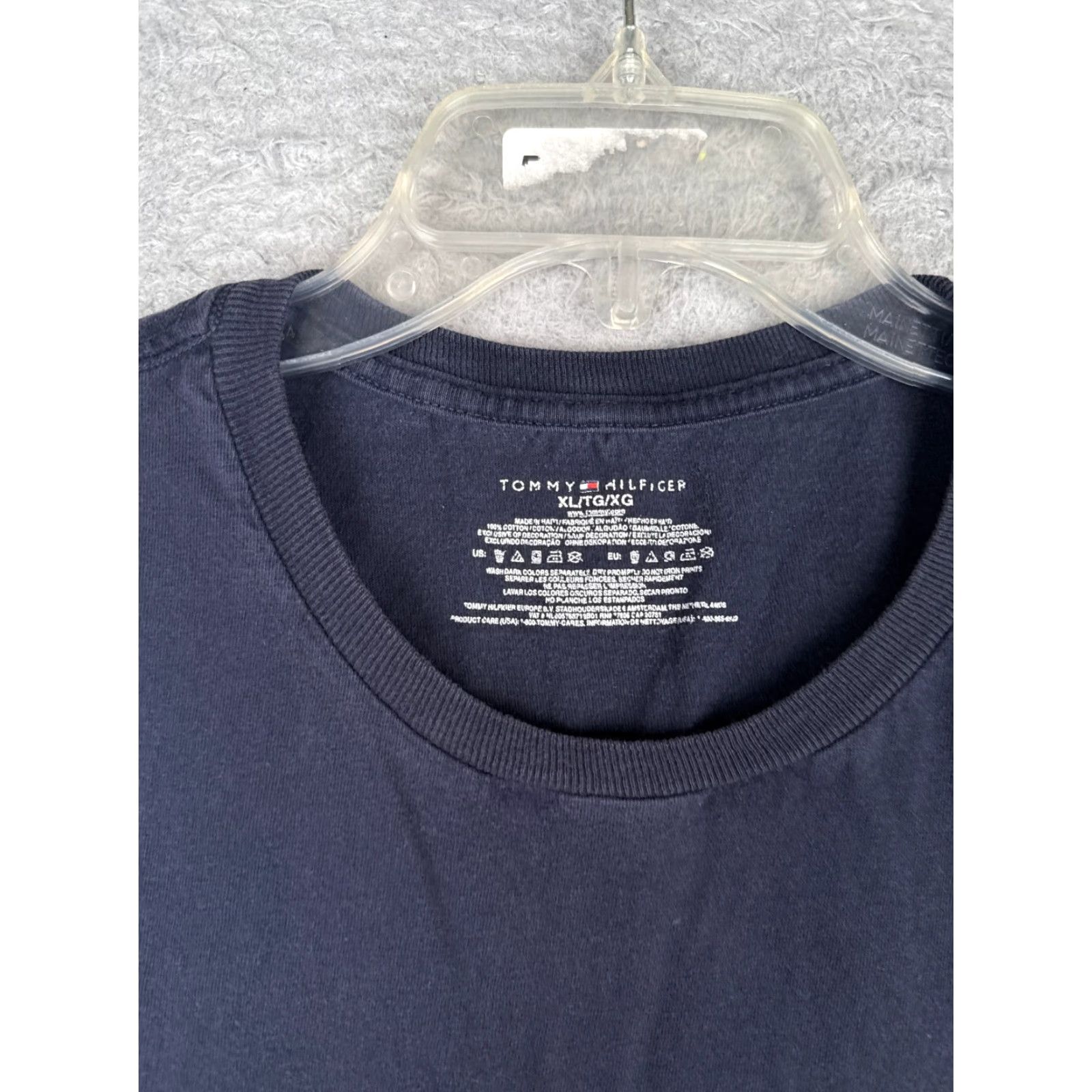 Tommy Hilfiger Tommy Hilfiger Shirt Adult XL Blue Short Sleeve Crew Neck 100% Cotton Size US XL / EU 56 / 4 - 7 Thumbnail