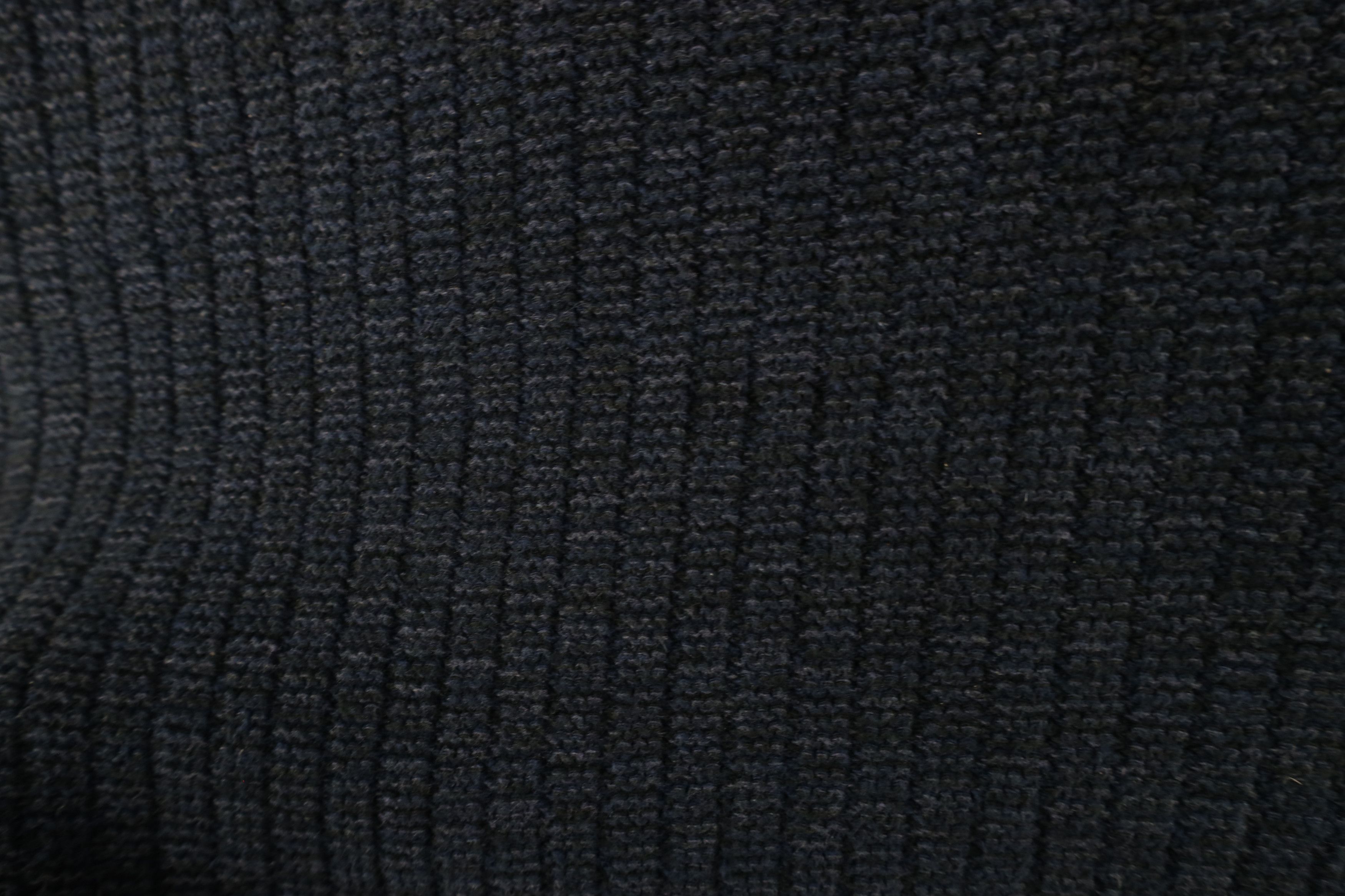 Vintage Vintage 90s Streetwear Textured Knit Henley Sweater Blue USA Size US L / EU 52-54 / 3 - 5 Thumbnail