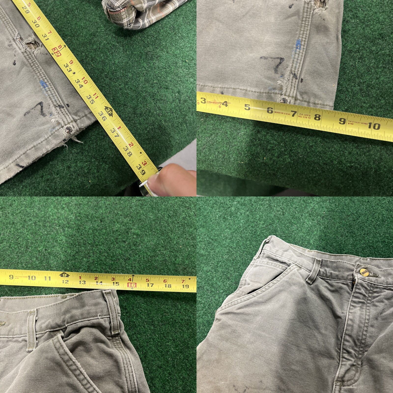 Carhartt Carhartt Pants Mens 32x36 Gray Peat Rugged Relaxed Fot Fleece Lined Carpenter Size US 32 / EU 48 - 8 Thumbnail
