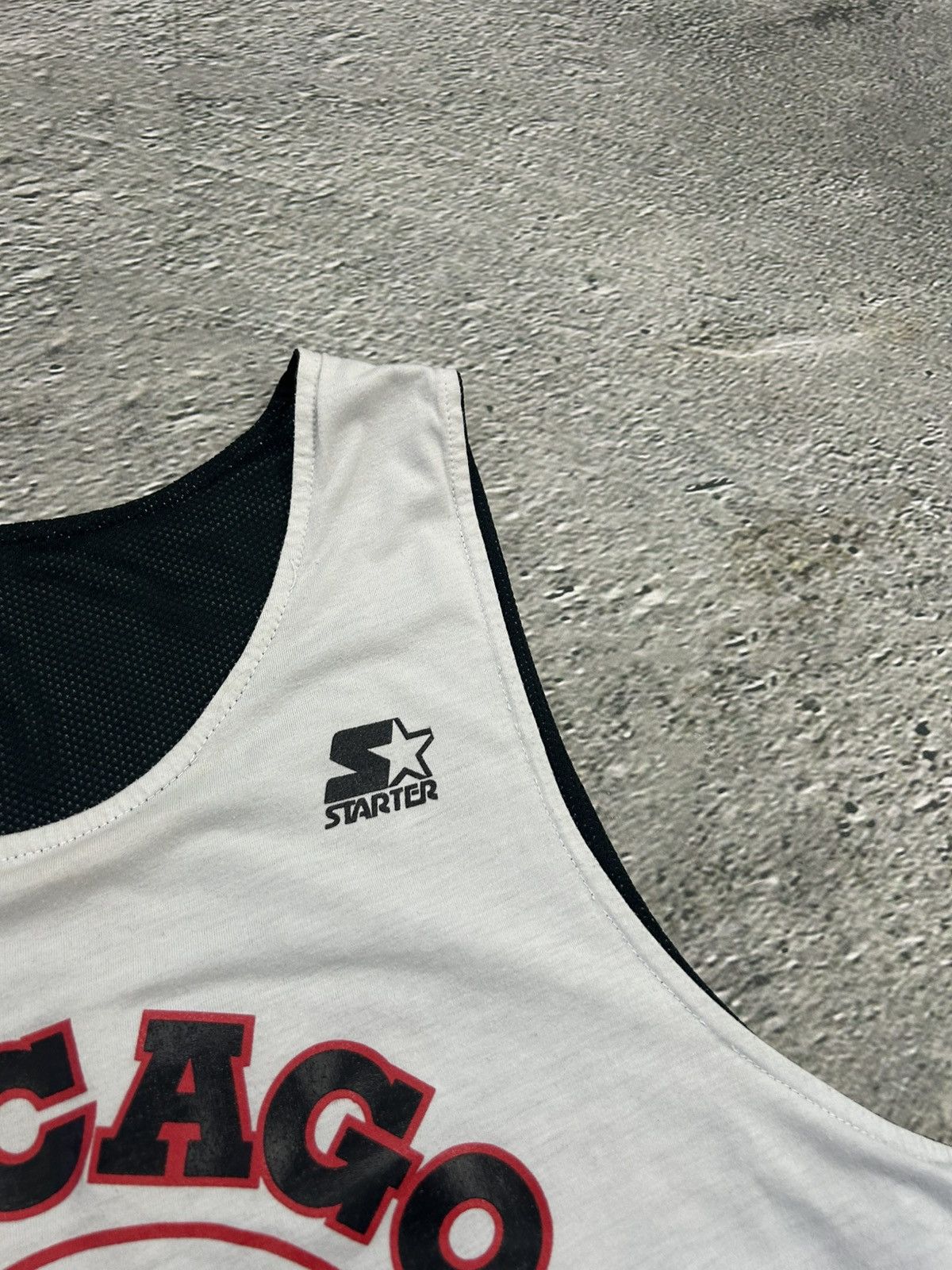 NBA Chicago Bulls Vintage Reversible Practice Jersey Black White Size US XL / EU 56 / 4 - 6 Thumbnail