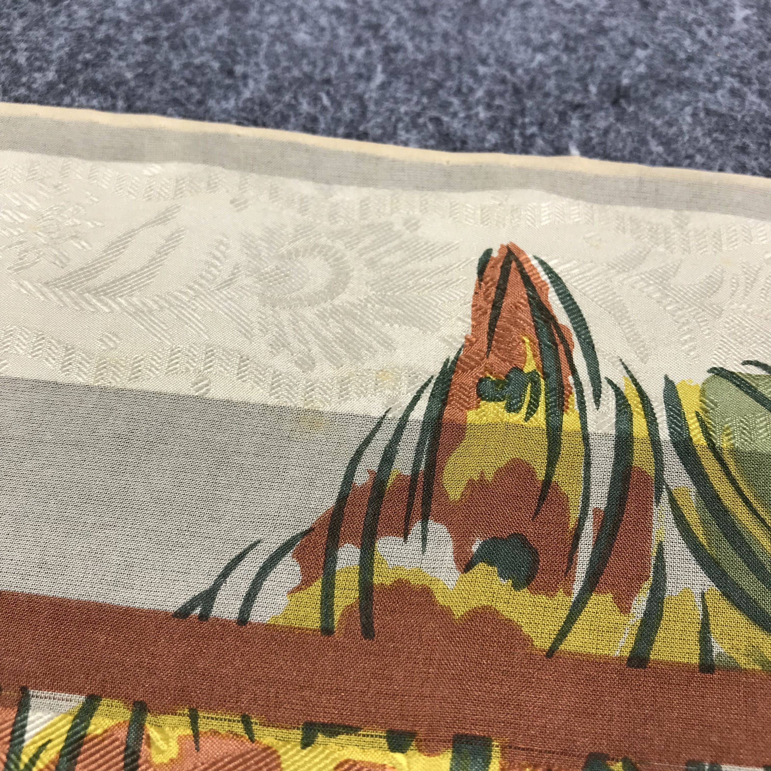Japanese Brand Yukiko Hanai Silk Scarf M162 Size ONE SIZE - 6 Thumbnail
