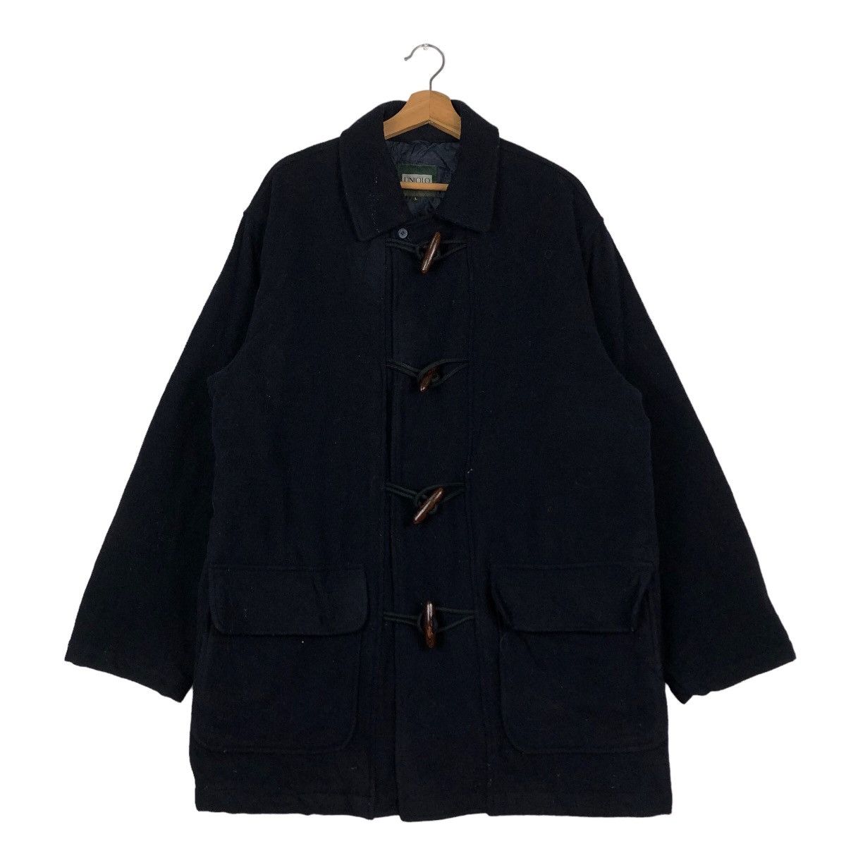 Japanese Brand 🔥Wool Heavy Jacket Wood Button Uniqlo Japan Issey Miyake Size US L / EU 52-54 / 3 - 1 Thumbnail