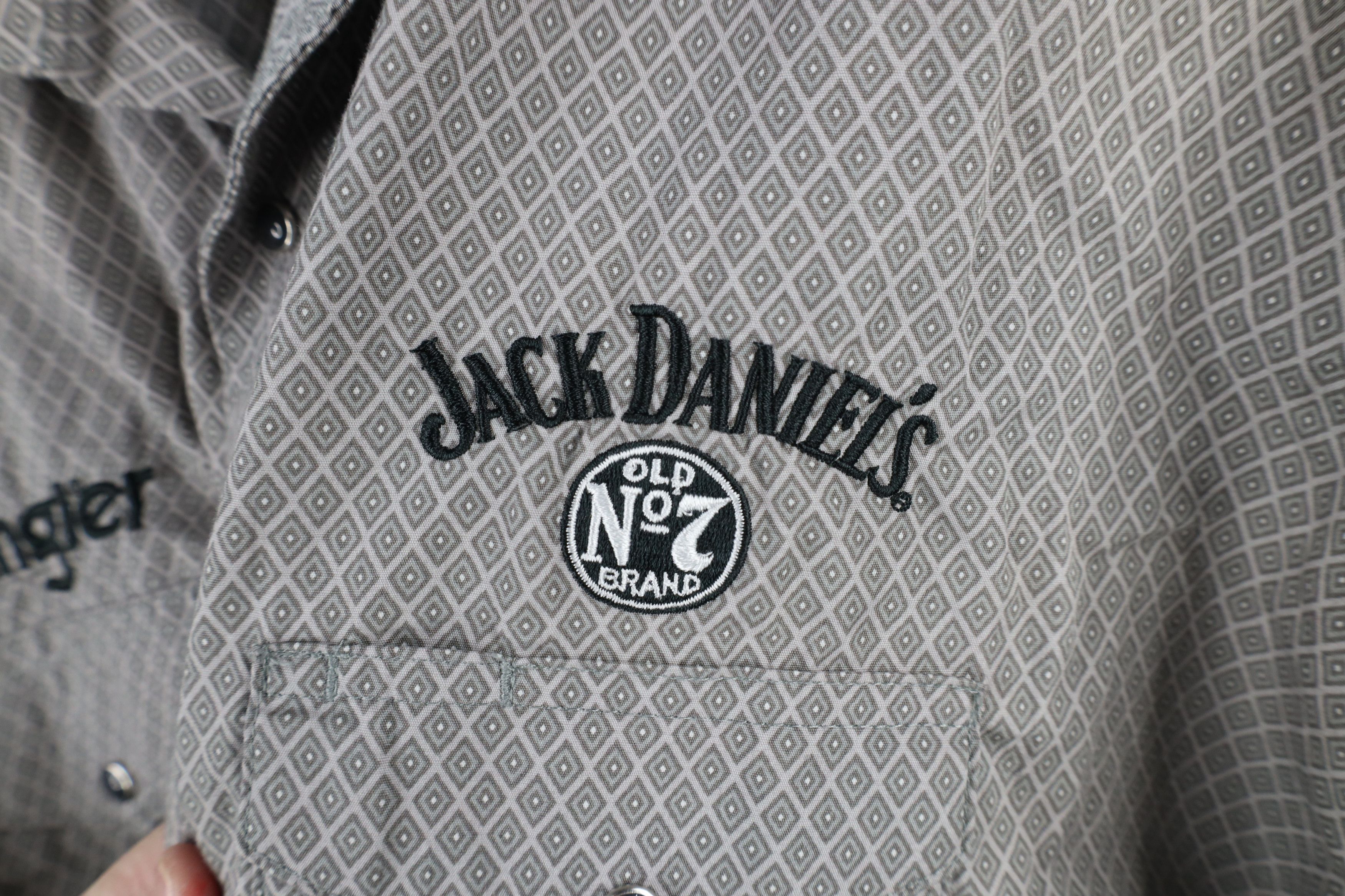 Vintage × Wrangler Vintage Wrangler x Jack Daniels Diamond Snap Button Shirt Size US XXL / EU 58 / 5 - 7 Thumbnail
