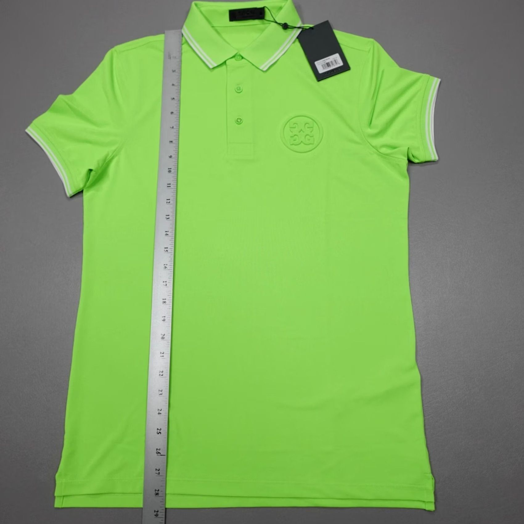 G/FORE G/Fore Golf Polo Shirt Solid Green Performance Embossed Logo Men's Size S Size US S / EU 44-46 / 1 - 7 Thumbnail