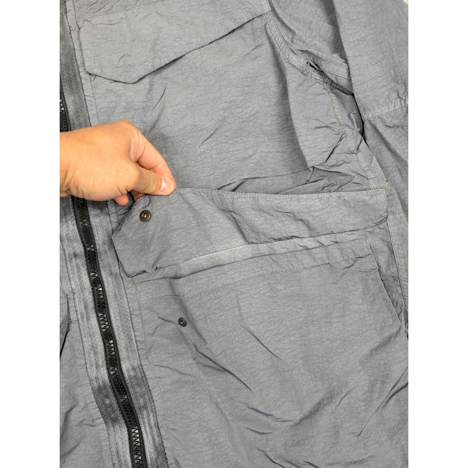 Nike Nike Tech Pack Jacket Mens XL Gray Packable Hood Full Zip Nylon Long Beach LB Size US XL / EU 56 / 4 - 3 Thumbnail