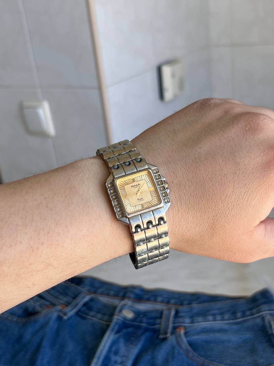 Japanese Brand × Vintage 2000s Omax Tank Futuristic Vintage Watch Japanese style Size ONE SIZE - 5 Thumbnail