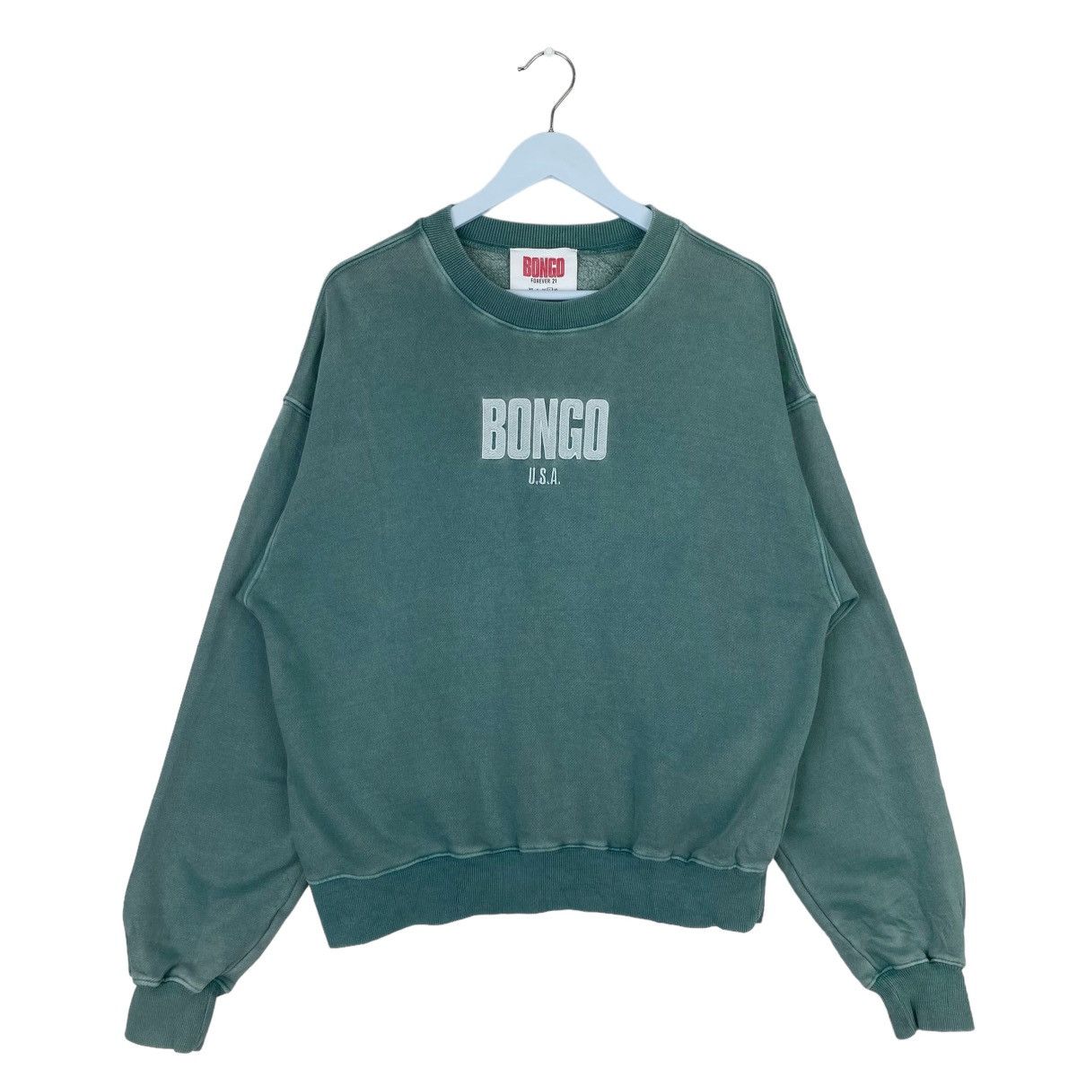 Designer × Vintage Bongo USA Sweatshirt Crewneck Embroidered Pullover Jumper Size US L / EU 52-54 / 3 - 1 Thumbnail