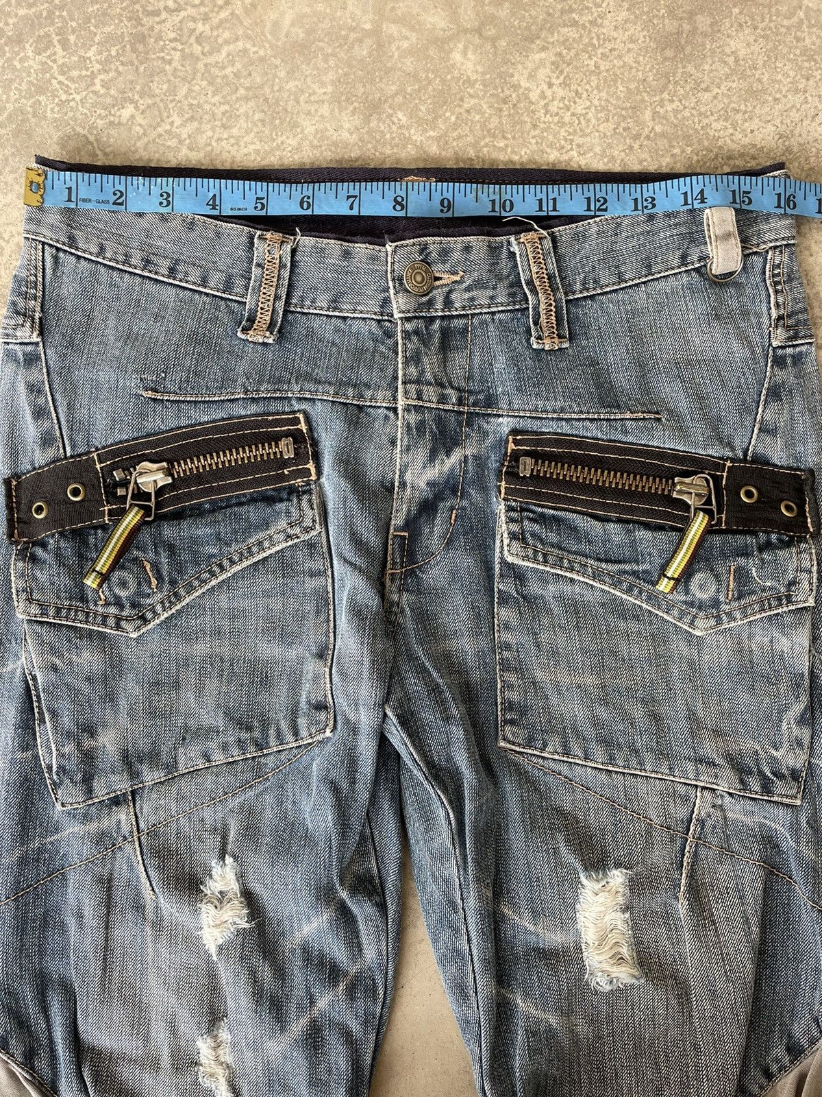 Hysteric Glamour Japanese PPFM Bondage Zipper Jeans Size US 32 / EU 48 - 9 Thumbnail