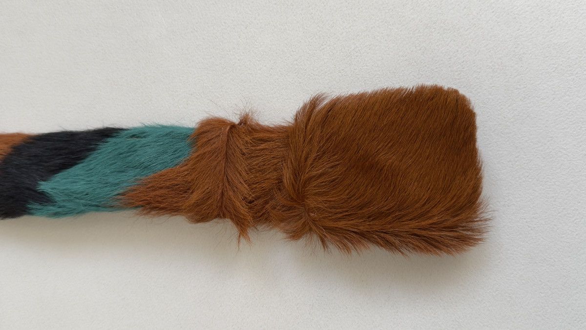 Prada A/W 17 Multicoloured Fur Belt Size 32 - 12 Thumbnail