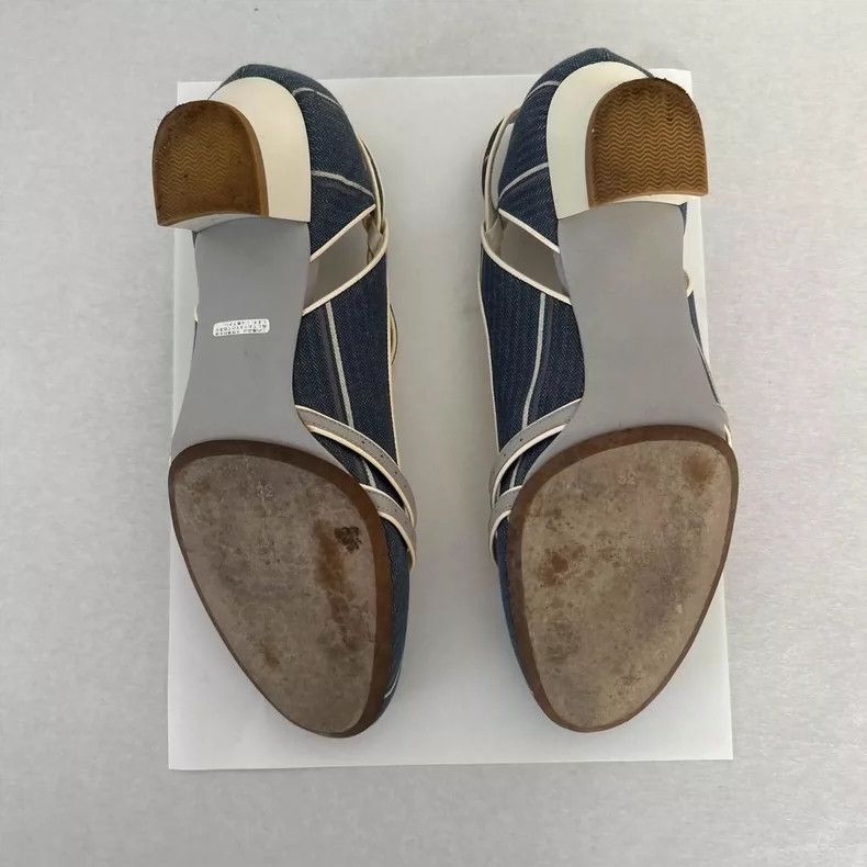 Vivienne Westwood Vivienne Westwood Blue denim leather straps high heels Size US 5.5 / IT 35.5 - 5 Thumbnail