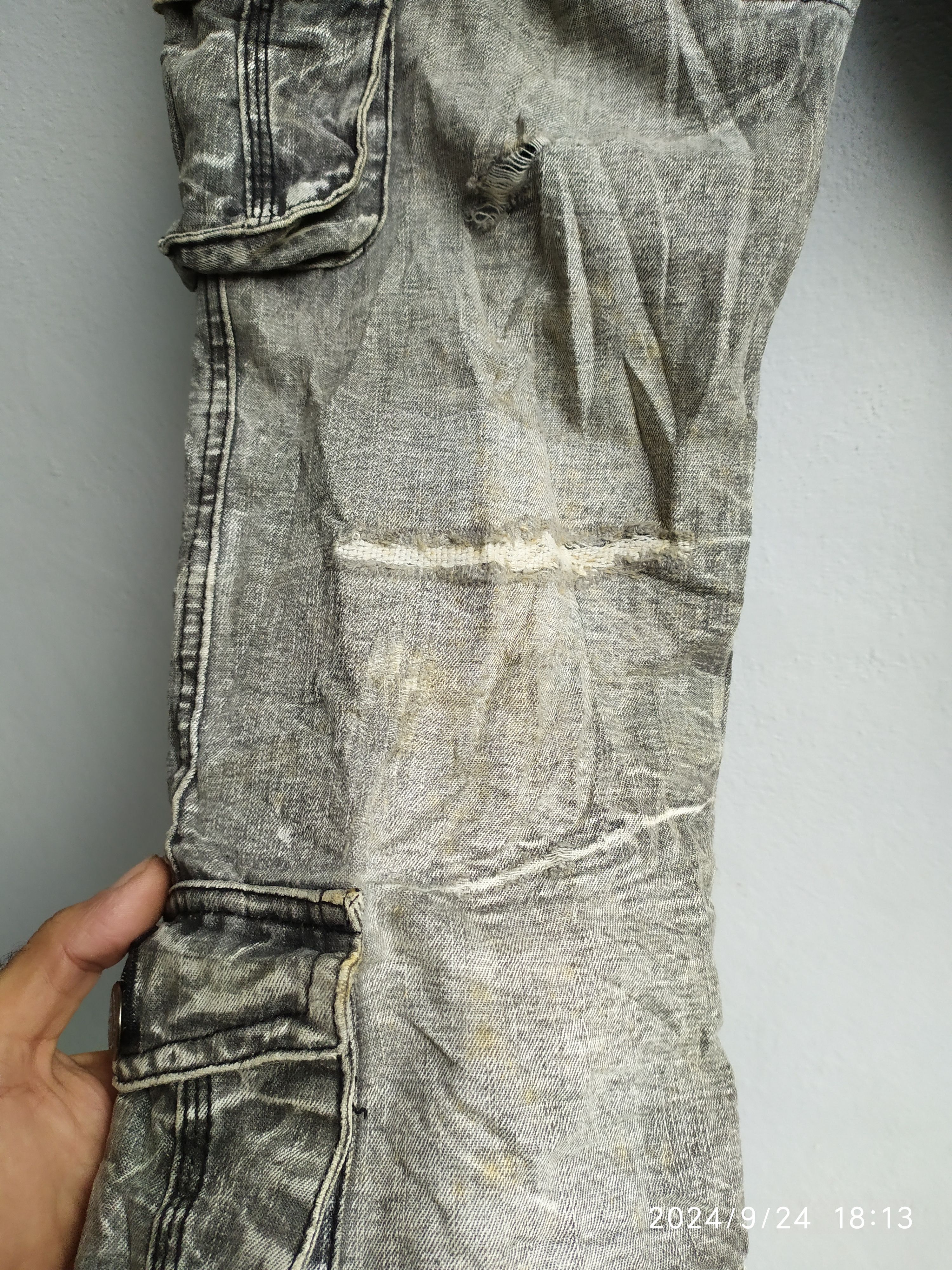 20471120 × If Six Was Nine × Japanese Brand Seditionaries Lowbox Flared Multipocket Denim Size US 31 - 9 Thumbnail