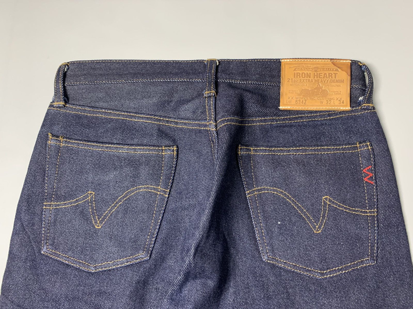 Iron Heart IRON HEART 634Z — 21 oz EXTRA HEAVY JAPANESE BIKER DENIM Size US 32 / EU 48 - 12 Thumbnail
