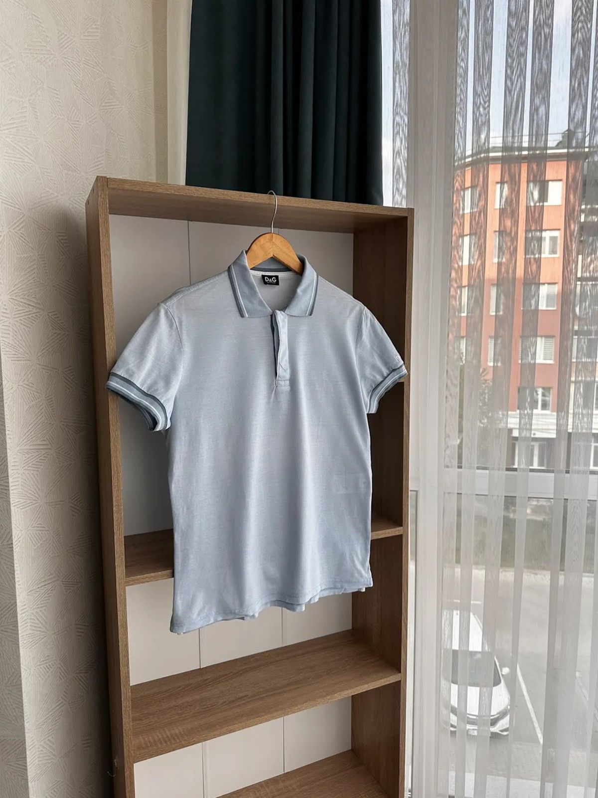 Vintage Dolce & Gabanna Blue Luxury Lightweight Polo Shirt