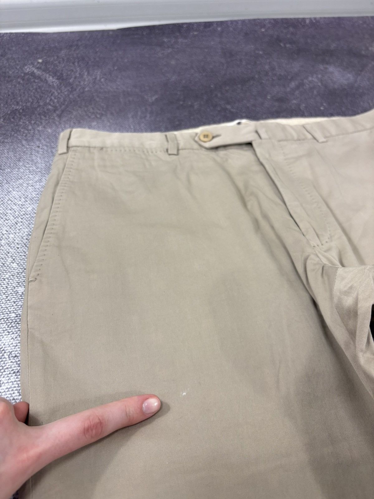 Ermenegildo Zegna Ermenegildo Zegna Men’s Beige Chino Pants Trousers Size US 36 / EU 52 - 5 Thumbnail