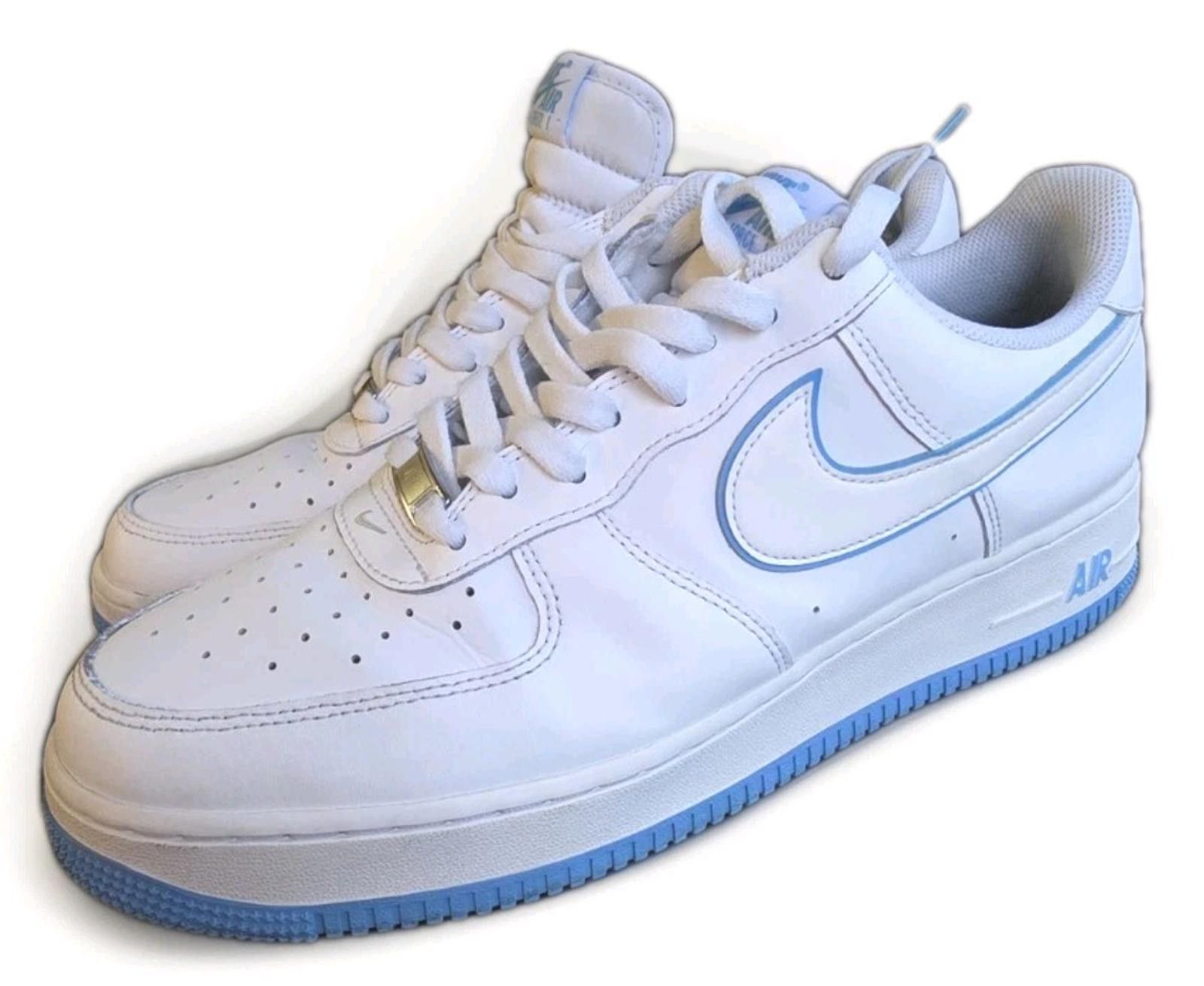 Nike Nike Air Force 1 '07 Low White University Blue Sneakers DV07 Size US 12 / EU 45 - 2 Thumbnail