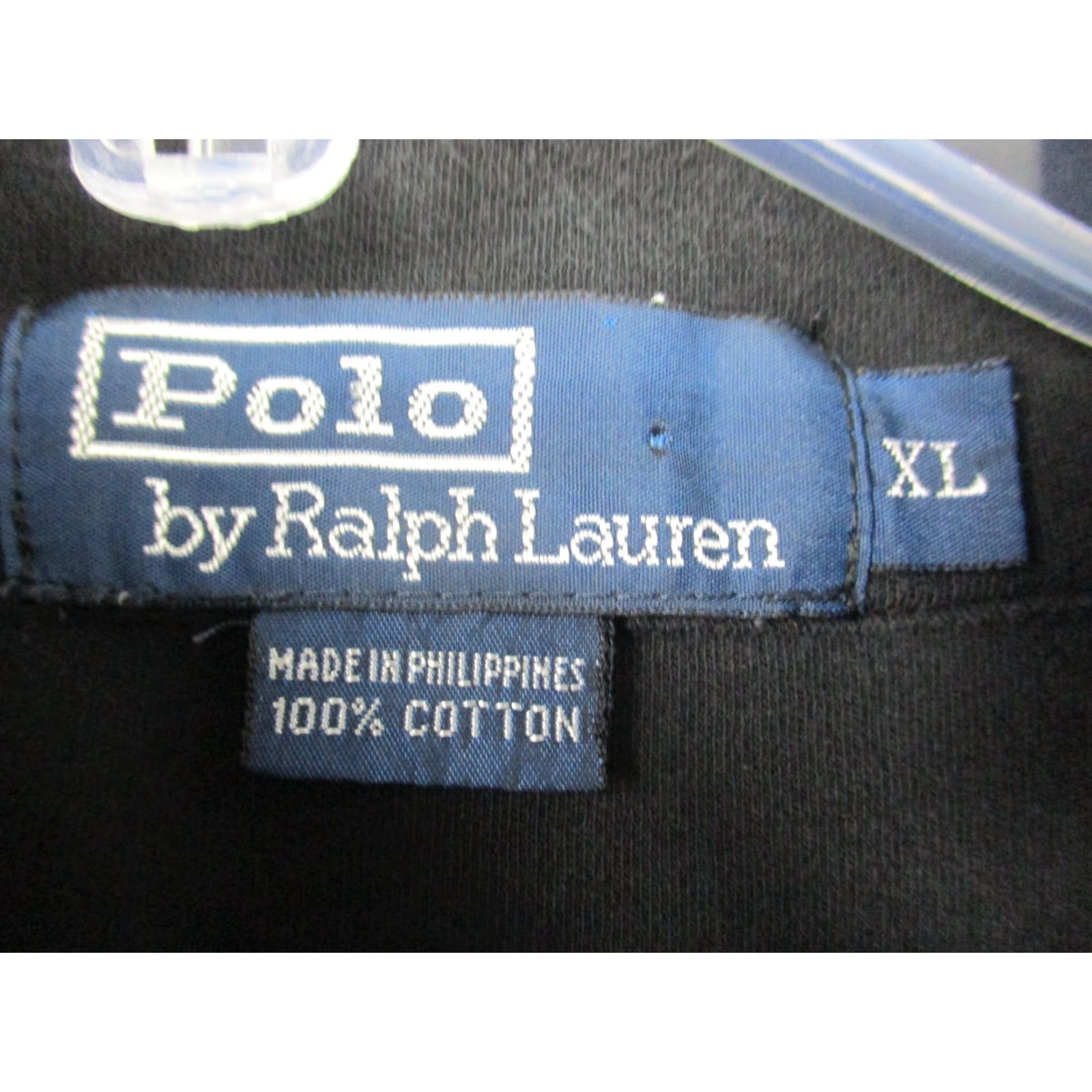 Ralph Lauren Polo Ralph Lauren 1/4 Zip Pullover XL Men Black Cotton Long Sleeve Shirt Size US XL / EU 56 / 4 - 3 Thumbnail