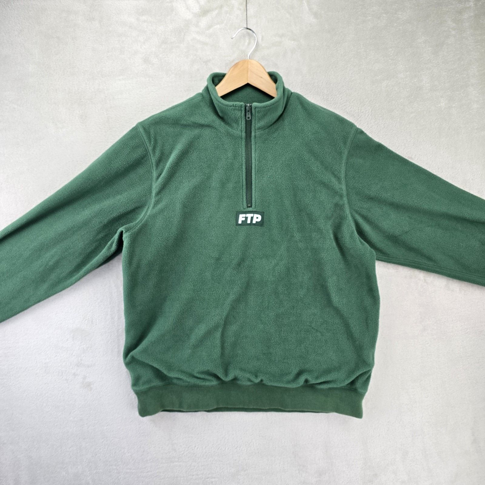 Other FTP Sherpa Half Zip Jacket FW18 Mens Medium Green Fleece Size US M / EU 48-50 / 2 - 3 Thumbnail