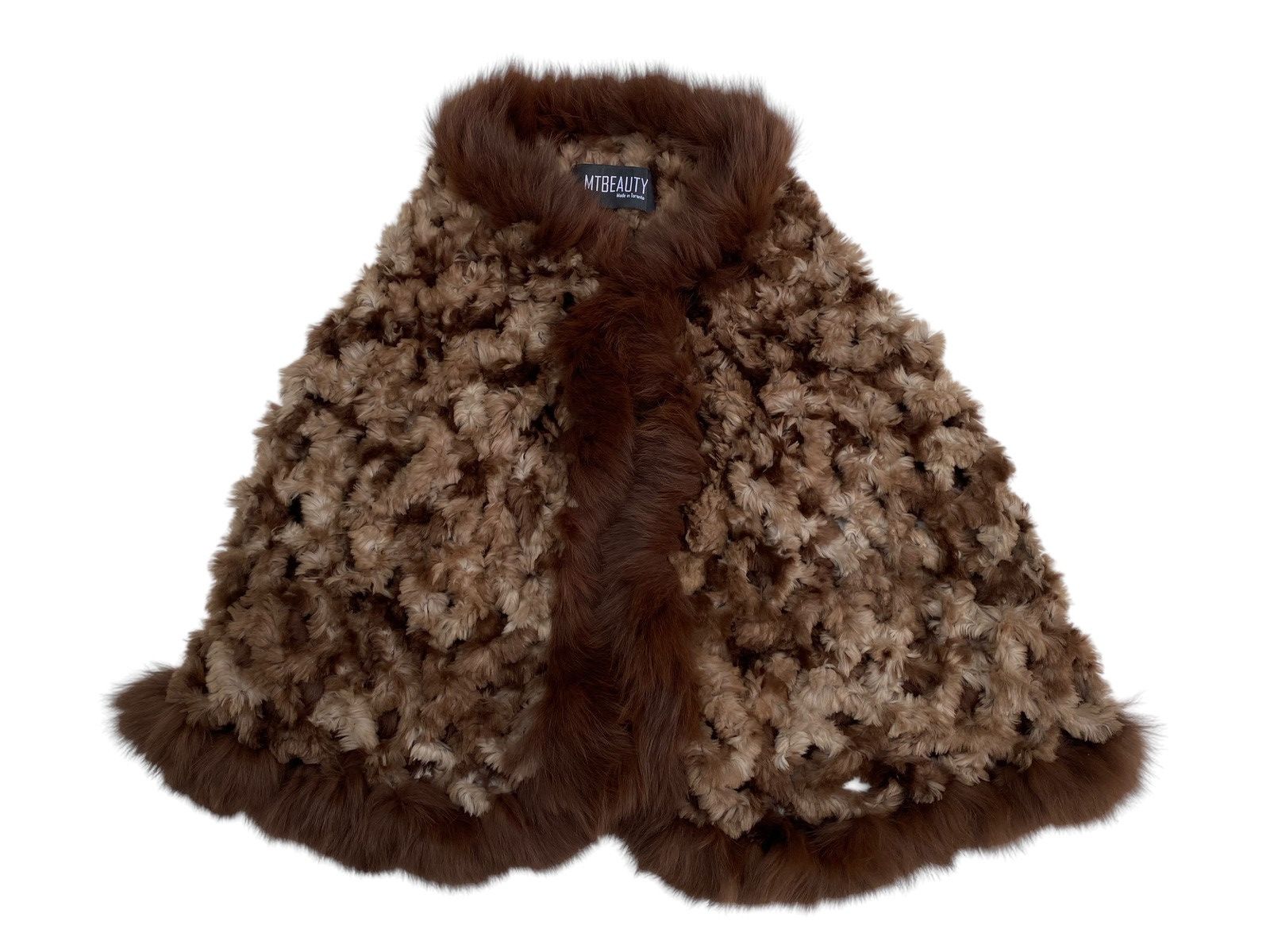 Vintage MTBEAUTY Fur Cape Winter Size L / US 10 / IT 46 - 1 Thumbnail