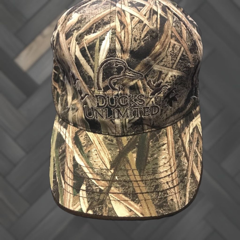 Logo 7 DUCKS UNLIMITED Duck Logo Est 1937 Camouflage Camo Hat Cap One Size Multicolor Baseball Cap Logo Strapback Mens Size ONE SIZE - 1 Thumbnail
