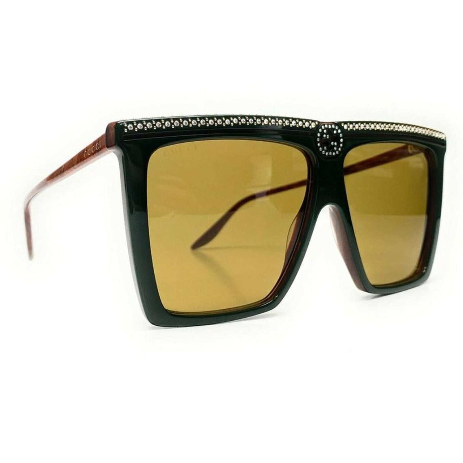 Gucci NWT GUCCI GG0733S-005 Crystal Embellished(GG0733S-005-62) Size ONE SIZE - 5 Thumbnail
