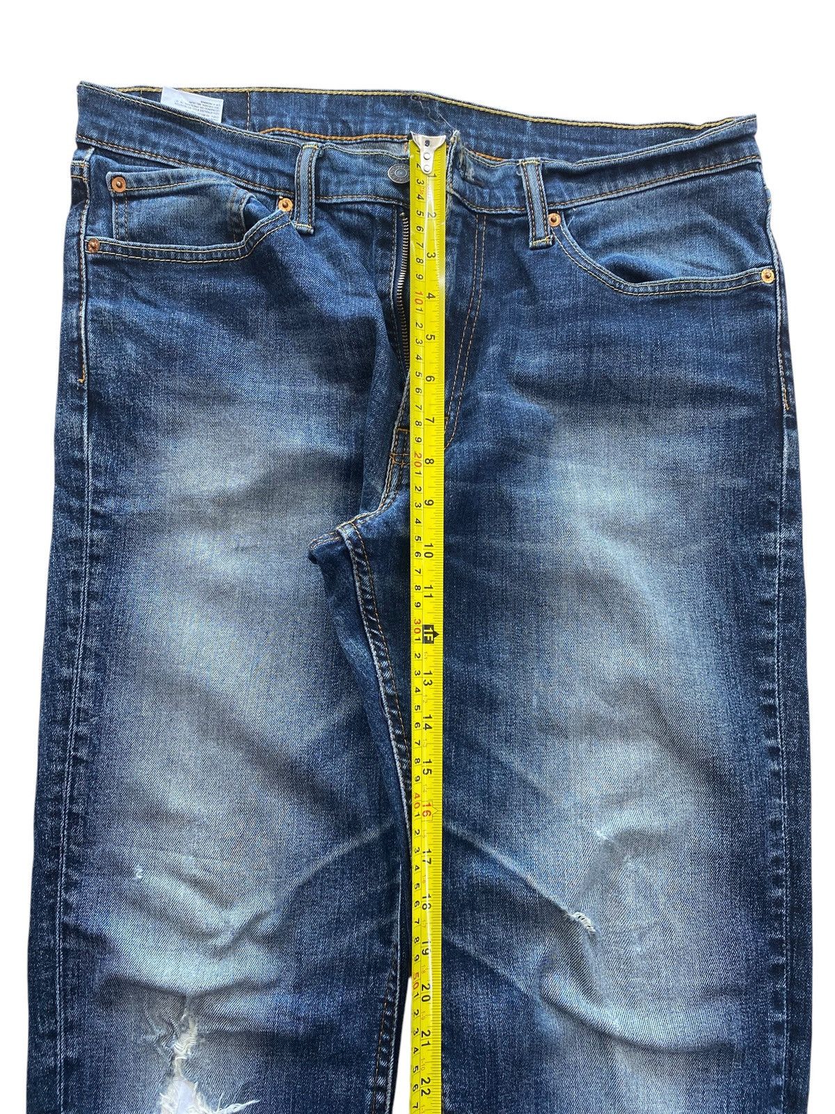 Levi's Vintage Levi’s 541 Acid Dark Faded Wash Style Ripped Jeans Size US 34 / EU 50 - 6 Thumbnail