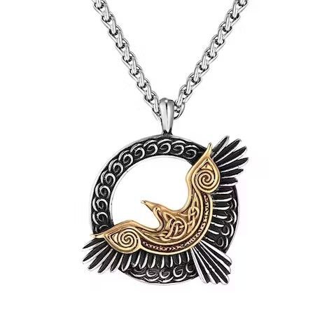 Jewelry Eagle Crow Necklace Size ONE SIZE - 2 Thumbnail
