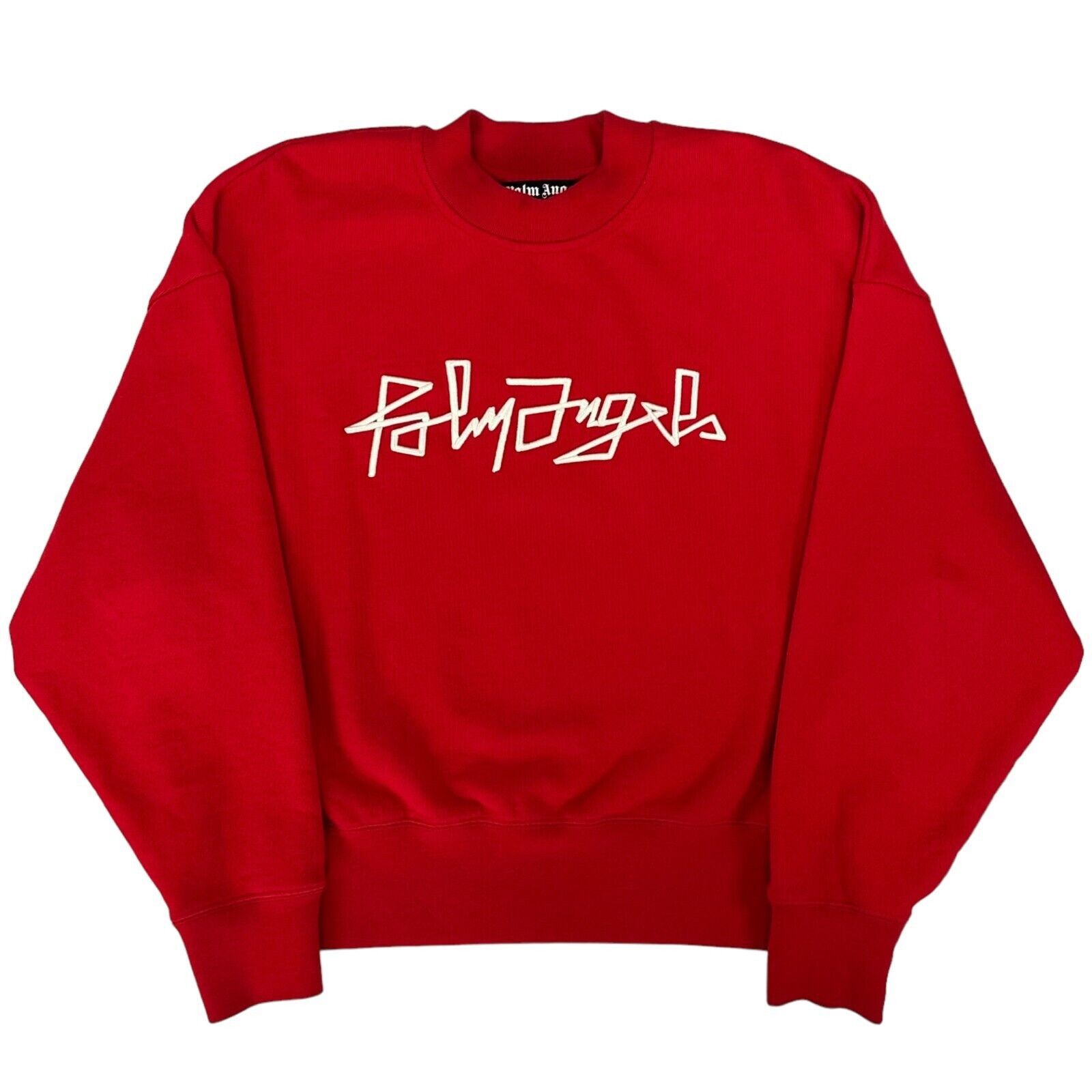 Palm Angels Palm Angels Size S Sweatshirt Red Embroidered Caligraphy Size US S / EU 44-46 / 1 - 1 Thumbnail