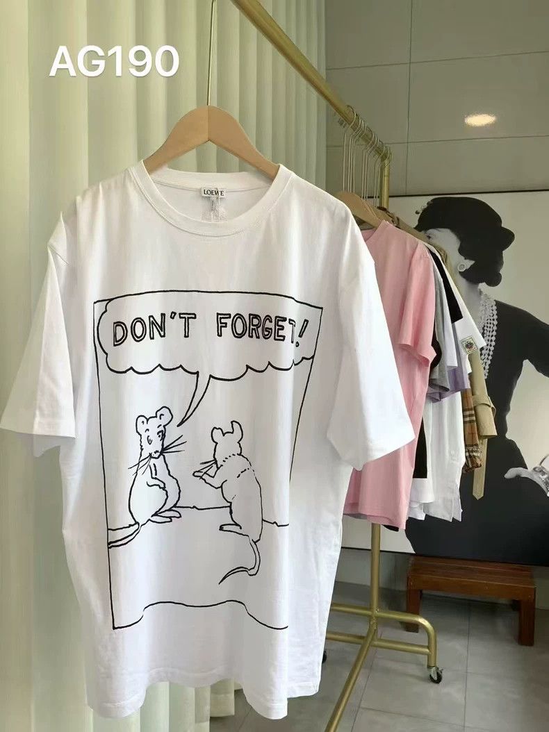 Loewe LOEWE Comic book mouse slogan short sleeve T-shirt Size XS / US 0-2 / IT 36-38 - 1 Thumbnail