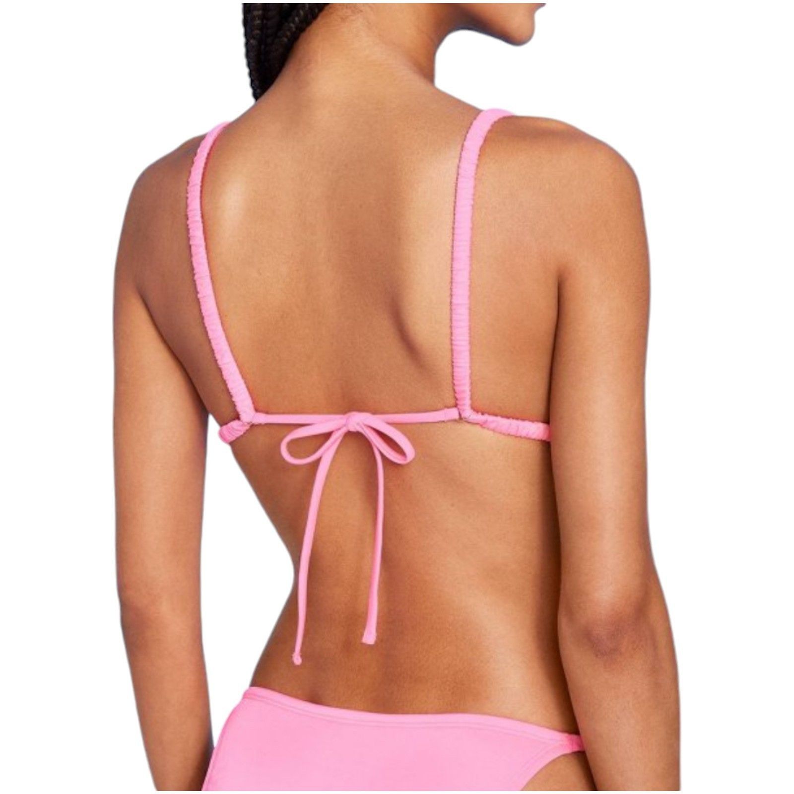 Other Wild Fable - Women's Strap Triangle Bikini Top - Pink - Medi Size ONE SIZE - 2 Thumbnail