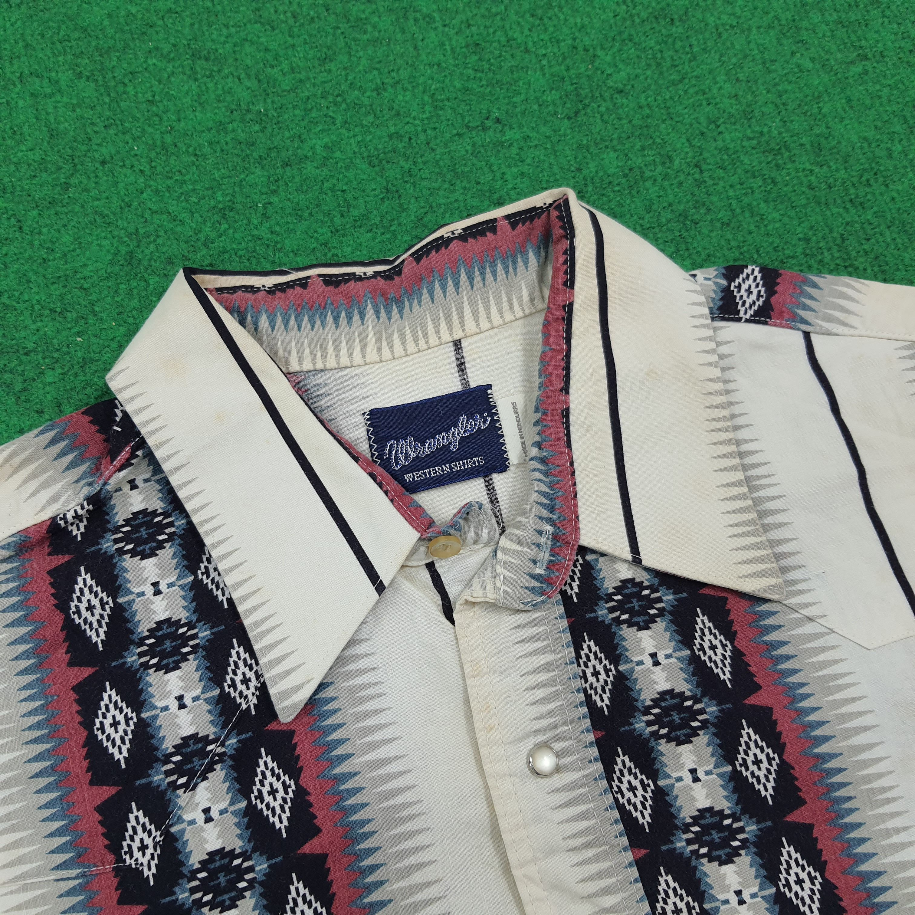Vintage × Wrangler Vintage Wrangler Western Heritage Outdoor Fashion Shirt Size US XL / EU 56 / 4 - 4 Thumbnail