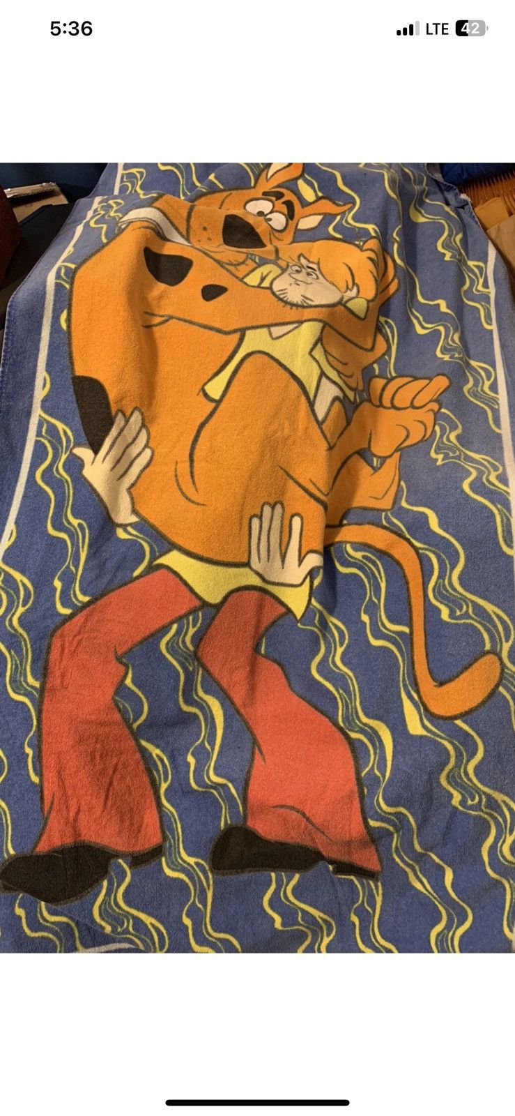 Cartoon Network Vintage Scooby Doo & Shaggy beach towel all over print 1998 Size ONE SIZE - 5 Thumbnail