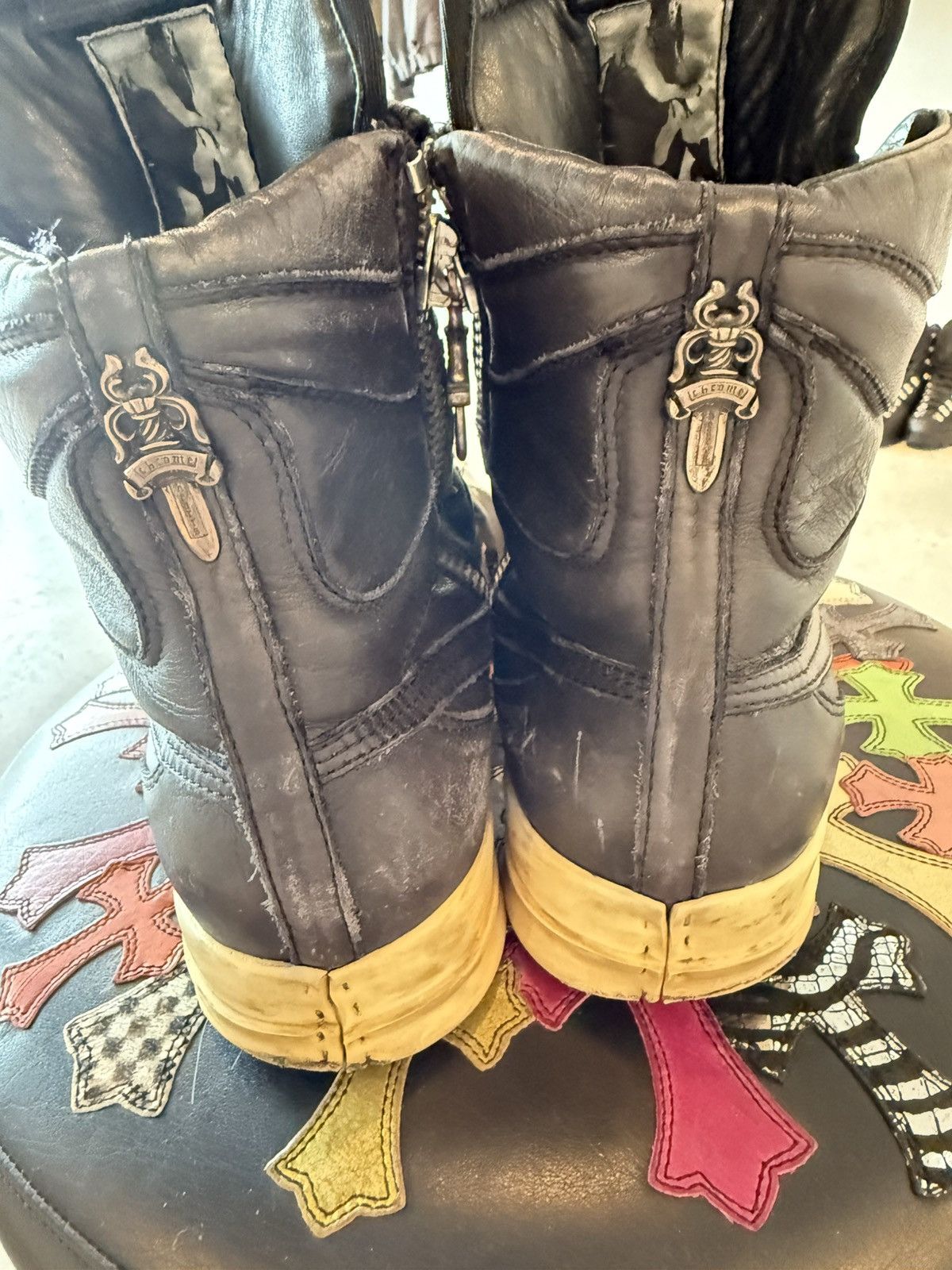 Chrome Hearts × Rick Owens CHROME HEARTS X RICK OWENS DUNKS Size US 9.5 / EU 42-43 - 6 Thumbnail