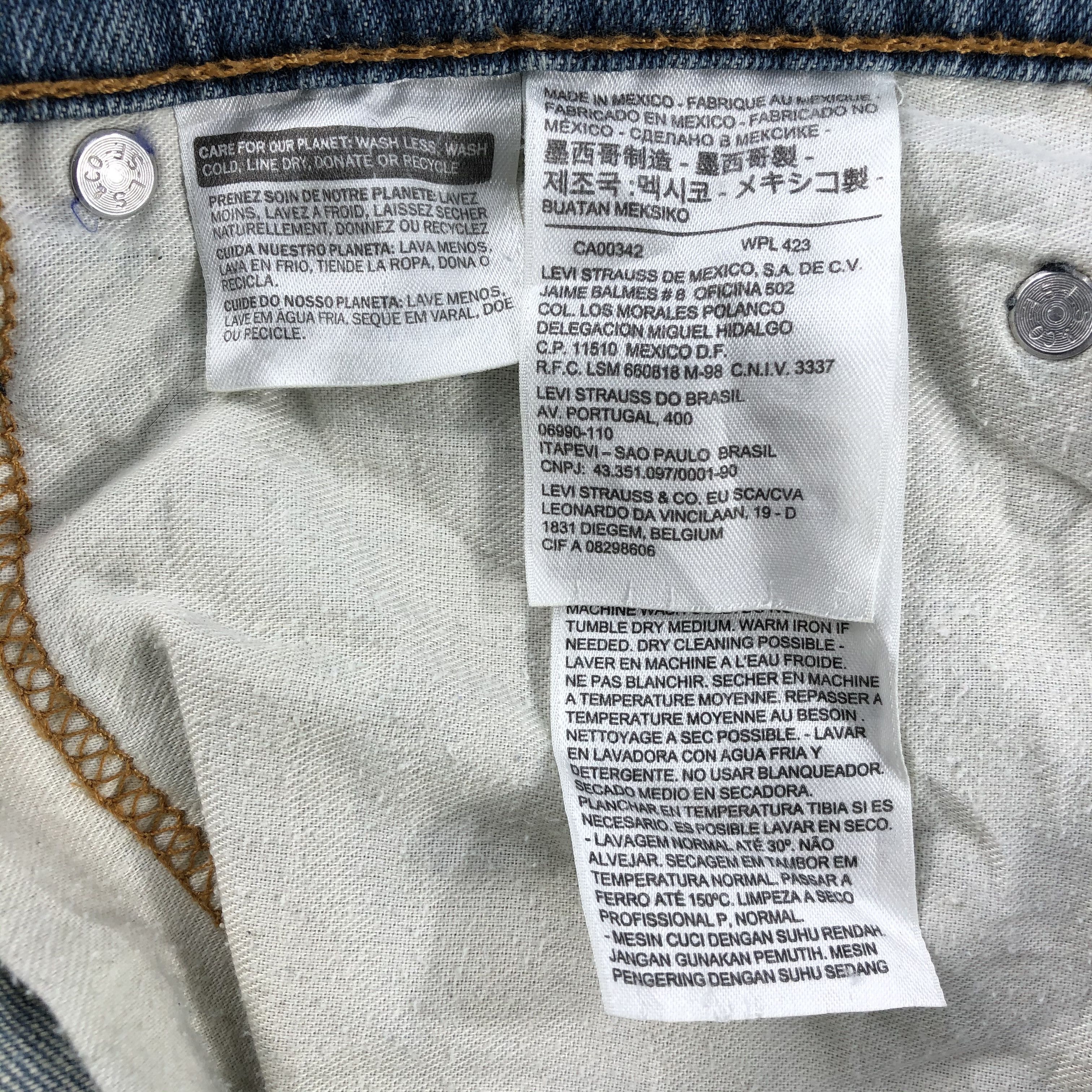 Levi's Vintage Levis Jeans Lot 514 Stone Wash Denim-J1053 Size US 33 - 9 Thumbnail