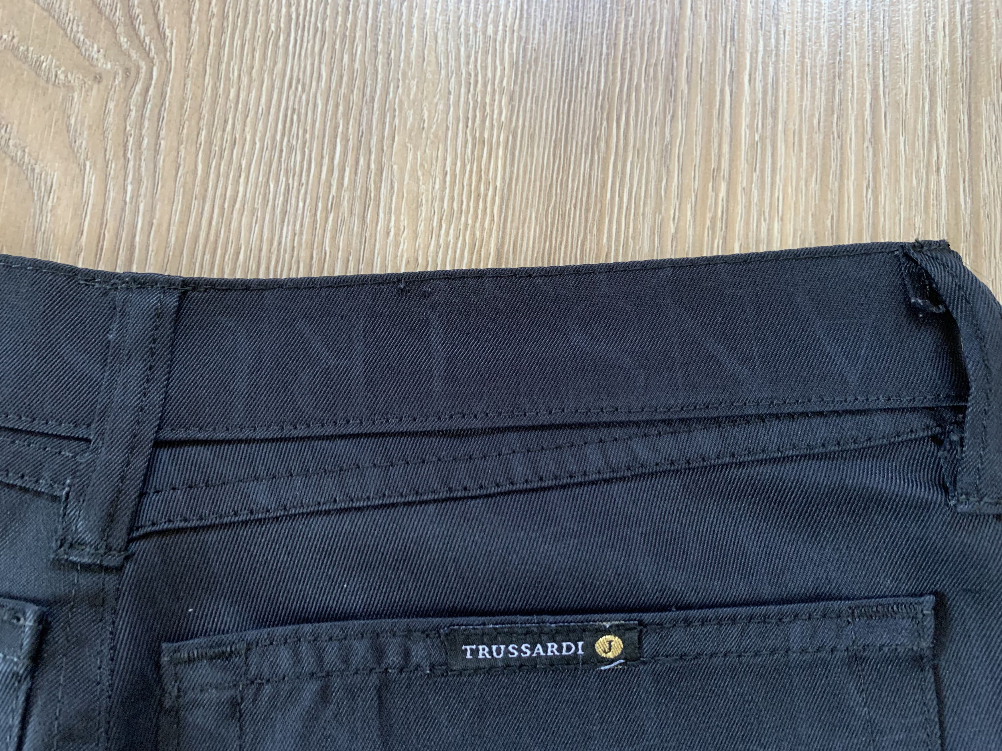 Trussardi Trussardi Womens Vintage Navy Blue Monogram Pants Size 26" / US 2 / IT 38 - 8 Thumbnail